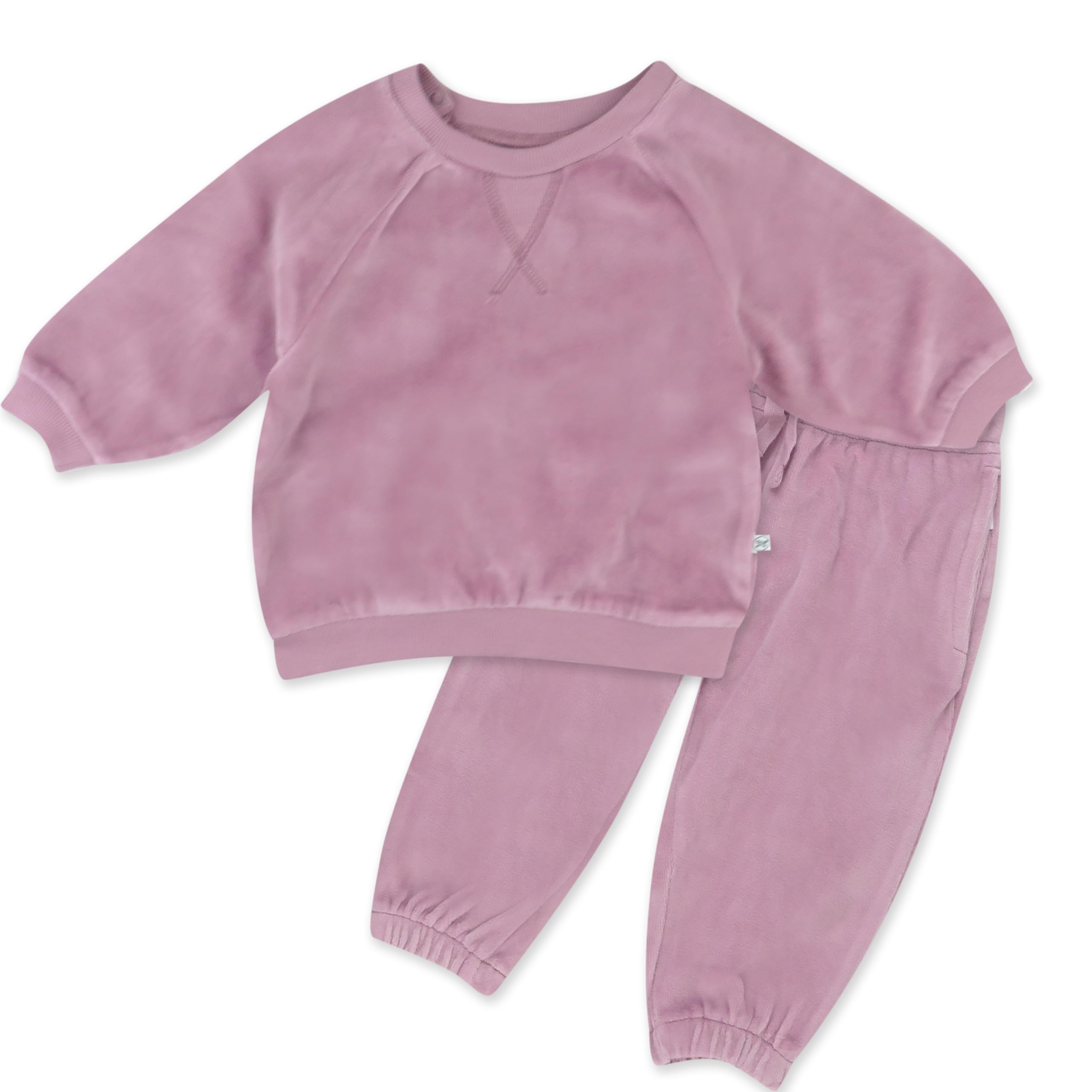 HONESTBABY Velour Pullover Hoodie & Zip Front Sweatshirt with Jogger Sweatpants Set - Cozy Outfit for Toddlers, Baby Boys & Girls | Perfect for Playdates, Lounging & Family Photos