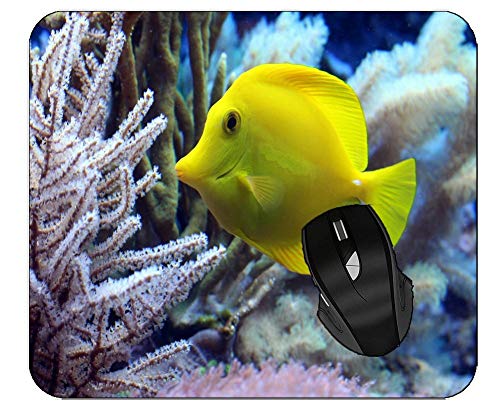 Premium Coral Fish Design Mouse Pad - Non-Slip Office Desk Mat for Computers & Laptops - Perfect for Gaming, Work & Home Office Use