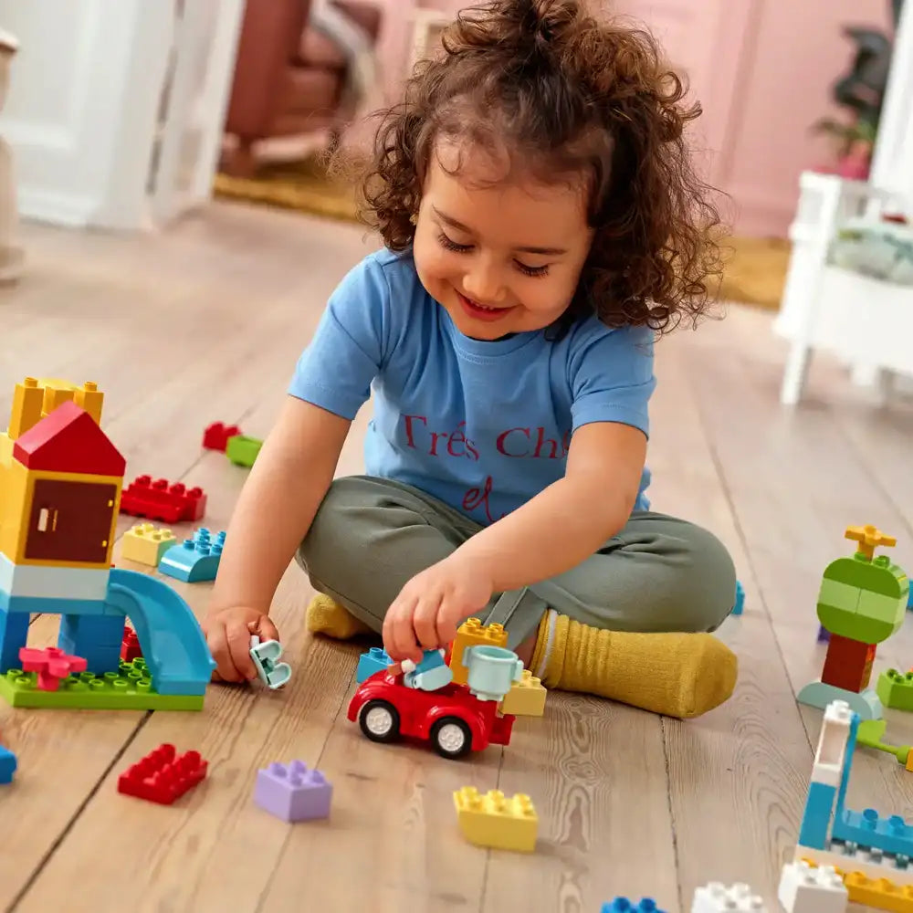 LEGO 10914 DUPLO Classic Deluxe Brick Box with 85 Pieces - Creative Building Blocks for Toddlers & Preschoolers | Perfect for Early Learning, STEM Development & Imaginative Play