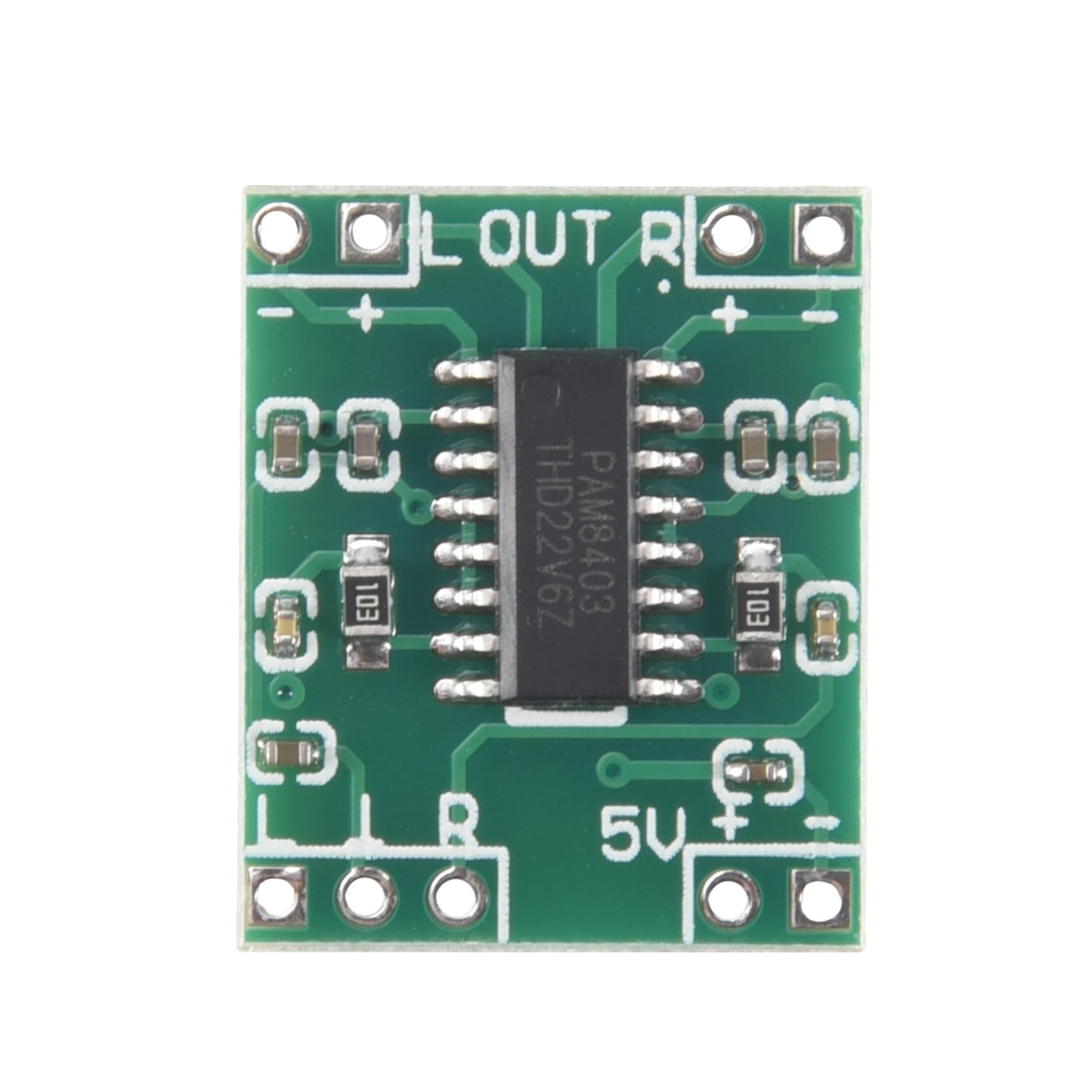 5PCS PAM8403 Digital Audio Amplifier Board - 2x3W Class D Power Amp Module for DIY Speakers, 5V DC - Perfect for Home Audio, Car Stereo & Portable Sound Systems
