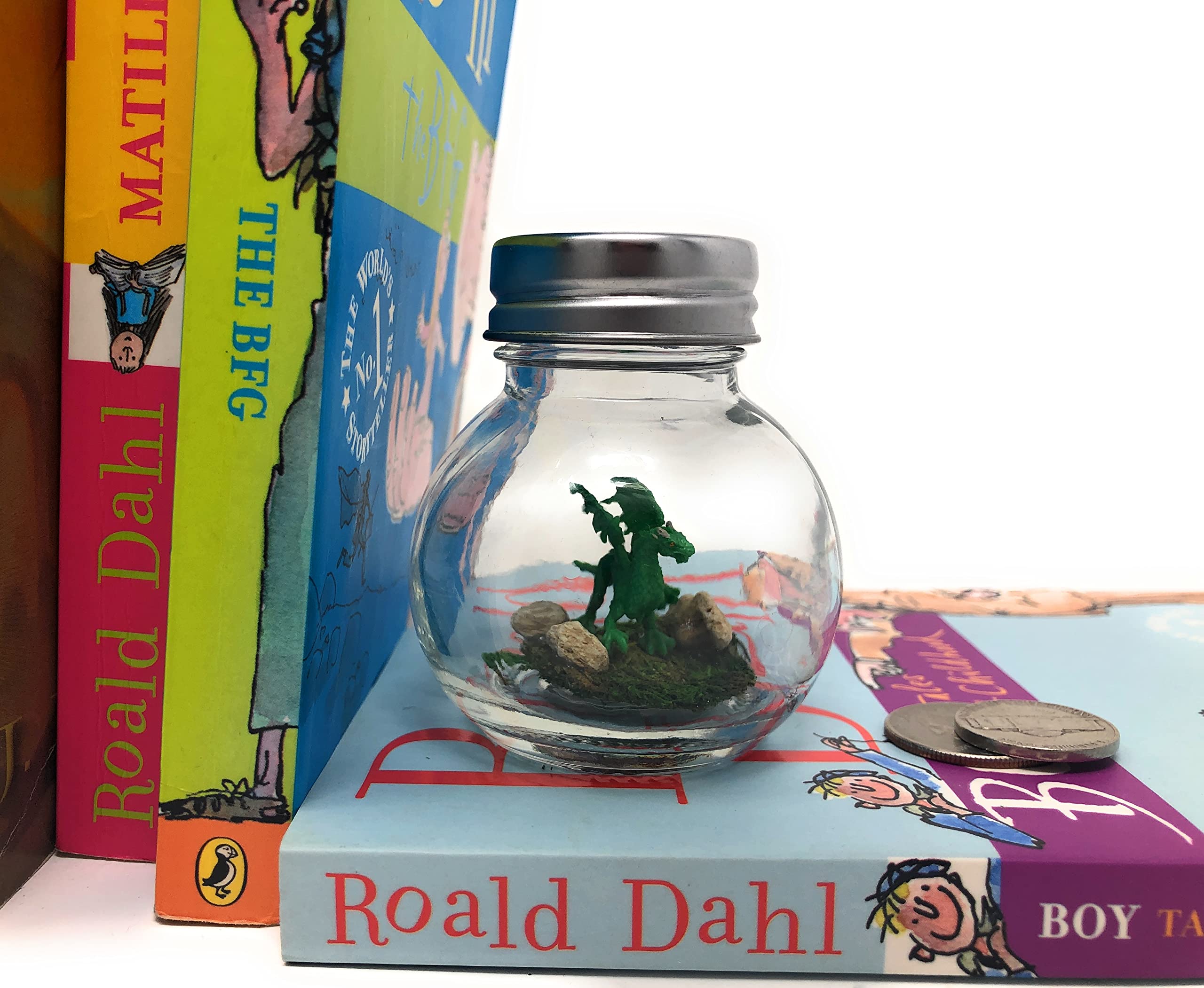 Mini Pet Dragon Green with Adoption Certificate - Cute Novelty Desk Toy for Office & Home Decor, Fun Stocking Stuffer Gift for Kids & Adults - Perfect for Stress Relief, Collectors & Fantasy Lovers
