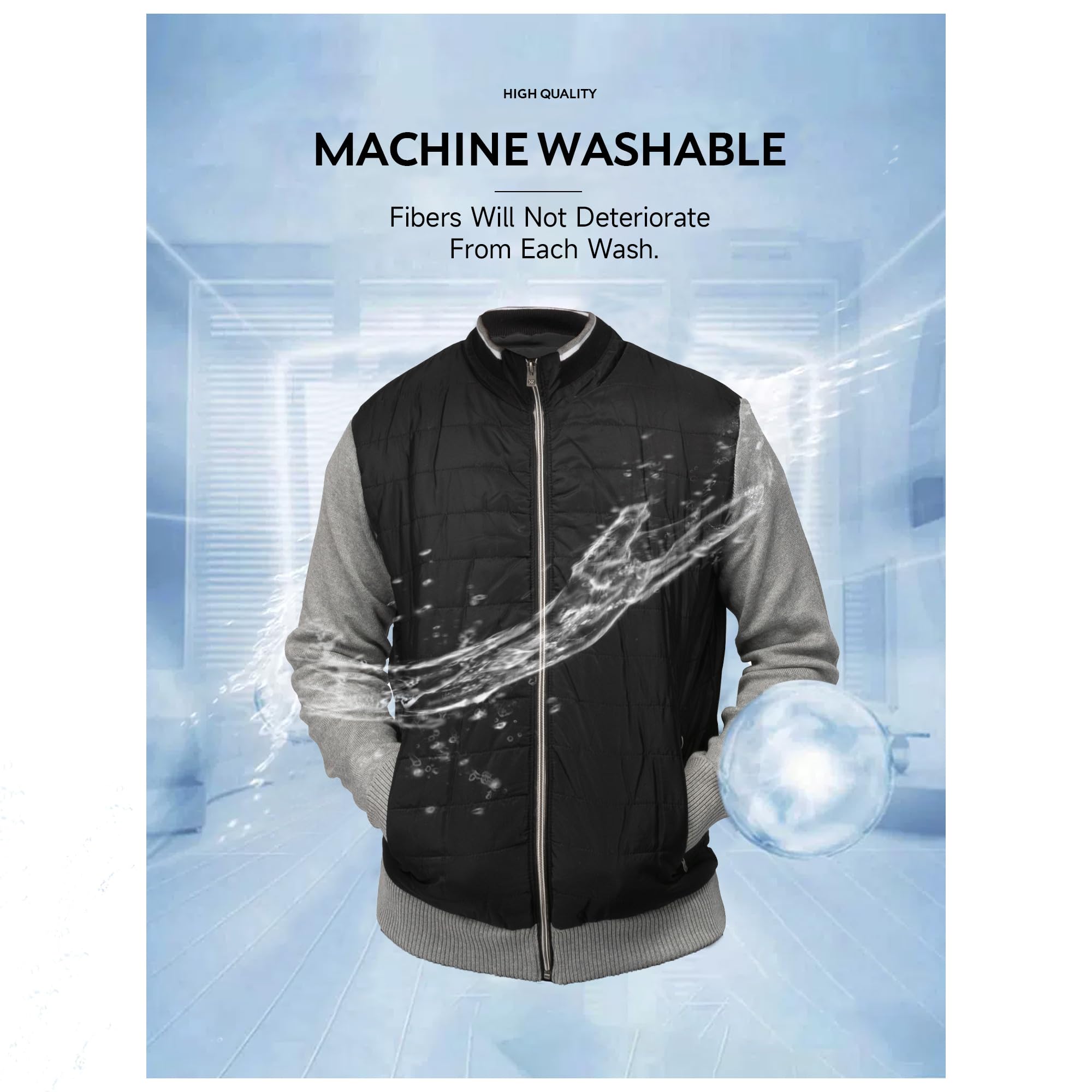 Men's X-Ray Slim Fit Zip Up Cardigan Sweater - Lightweight Knit Jacket for Spring & Fall (Big & Tall Sizes) - Perfect for Casual Wear, Office & Outdoor Activities
