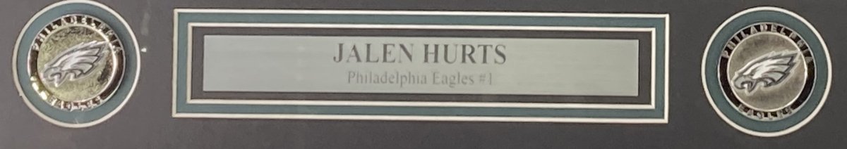 Jalen Hurts Autographed Framed 16x20 Philadelphia Eagles Scream Collage Photo with JSA ITP COA - Perfect for Eagles Fans, Sports Memorabilia Collectors, and Man Cave Decor
