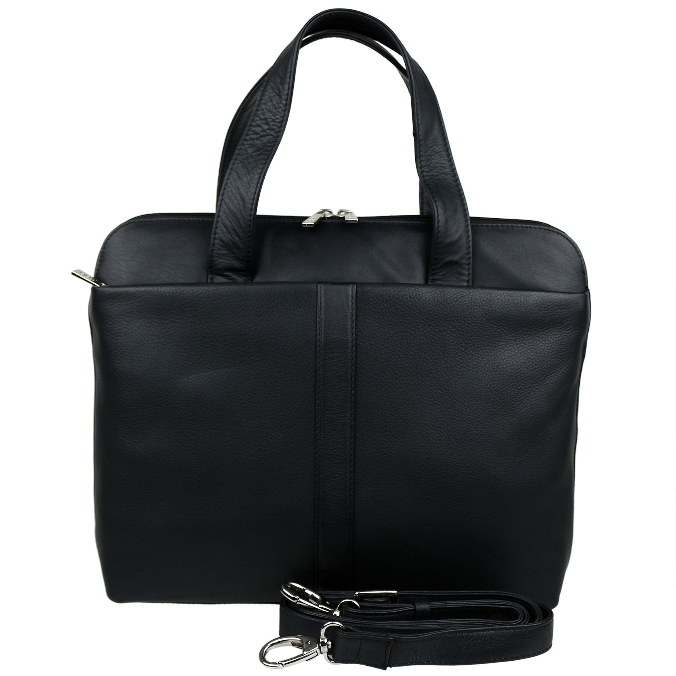 Stylish Women's Leather Shoulder Bag for Work & Office - Professional Tote Purse with Multiple Pockets, Perfect for Business, Commuting & Travel