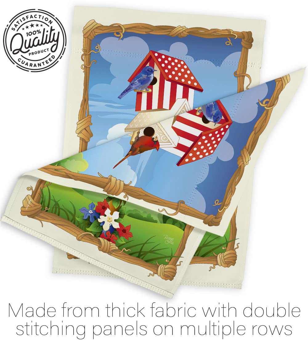 Patriotic Birdhouse Flag Set - 28