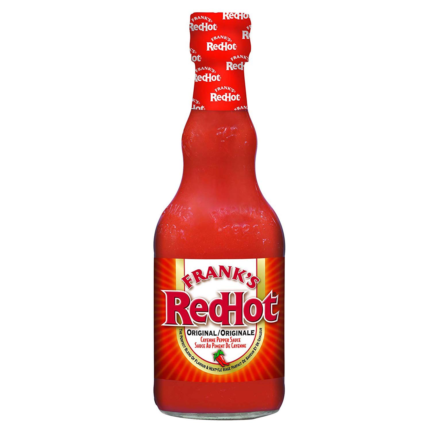 Frank's RedHot Original Cayenne Pepper Hot Sauce - 12 fl oz (354ml) Bottle - Perfect for Wings, Pizza, Burgers & More - Spicy & Flavorful Condiment
