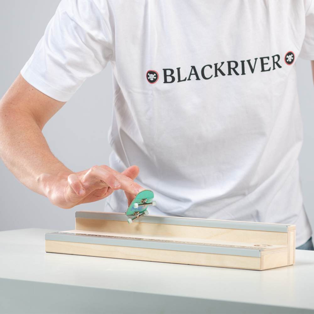 Blackriver Fingerboard Ramps Box 2 - Professional Finger Skateboard Obstacle for Tricks & Stunts - Perfect for Home, Office & Skate Park Practice