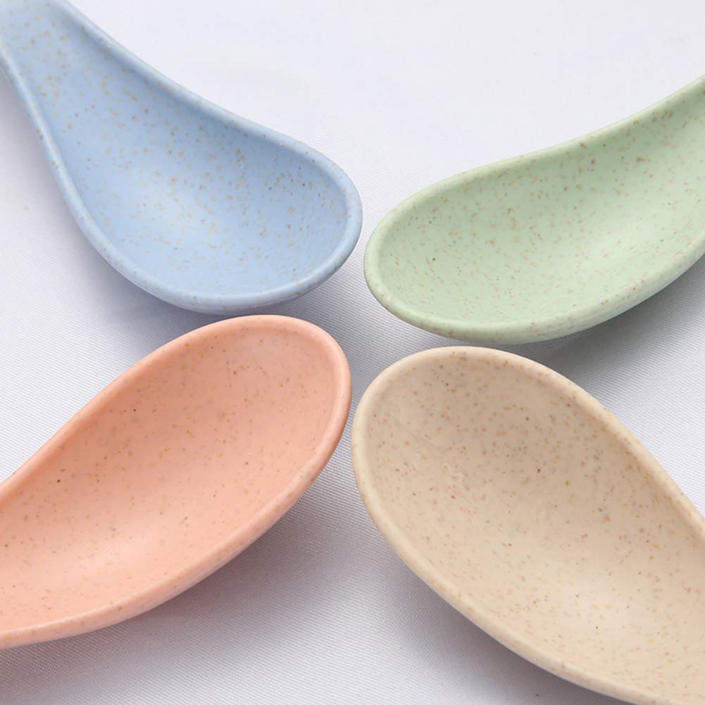Stainless Steel Soup Spoons Set of 4 - 5.9 Inch European Style Dining Spoons for Adults & Kids - Dishwasher & Microwave Safe - Perfect for Soups, Cereals, Desserts & Everyday Meals