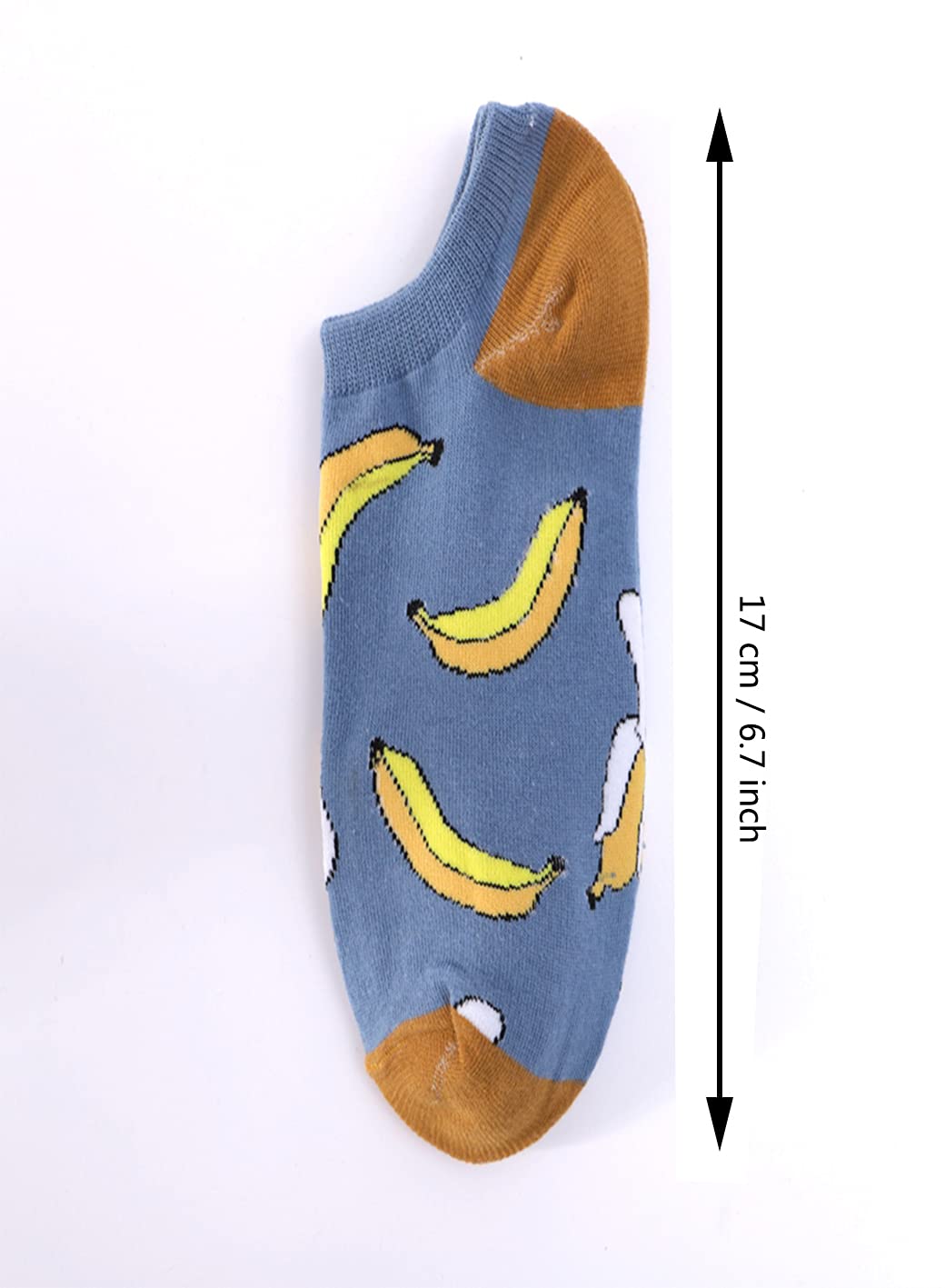 Cute Fruit Embroidered Ankle Socks for Women - Low Cut Cotton Socks for Ladies & Girls - Perfect for Casual Wear, Gifts, and Everyday Fashion