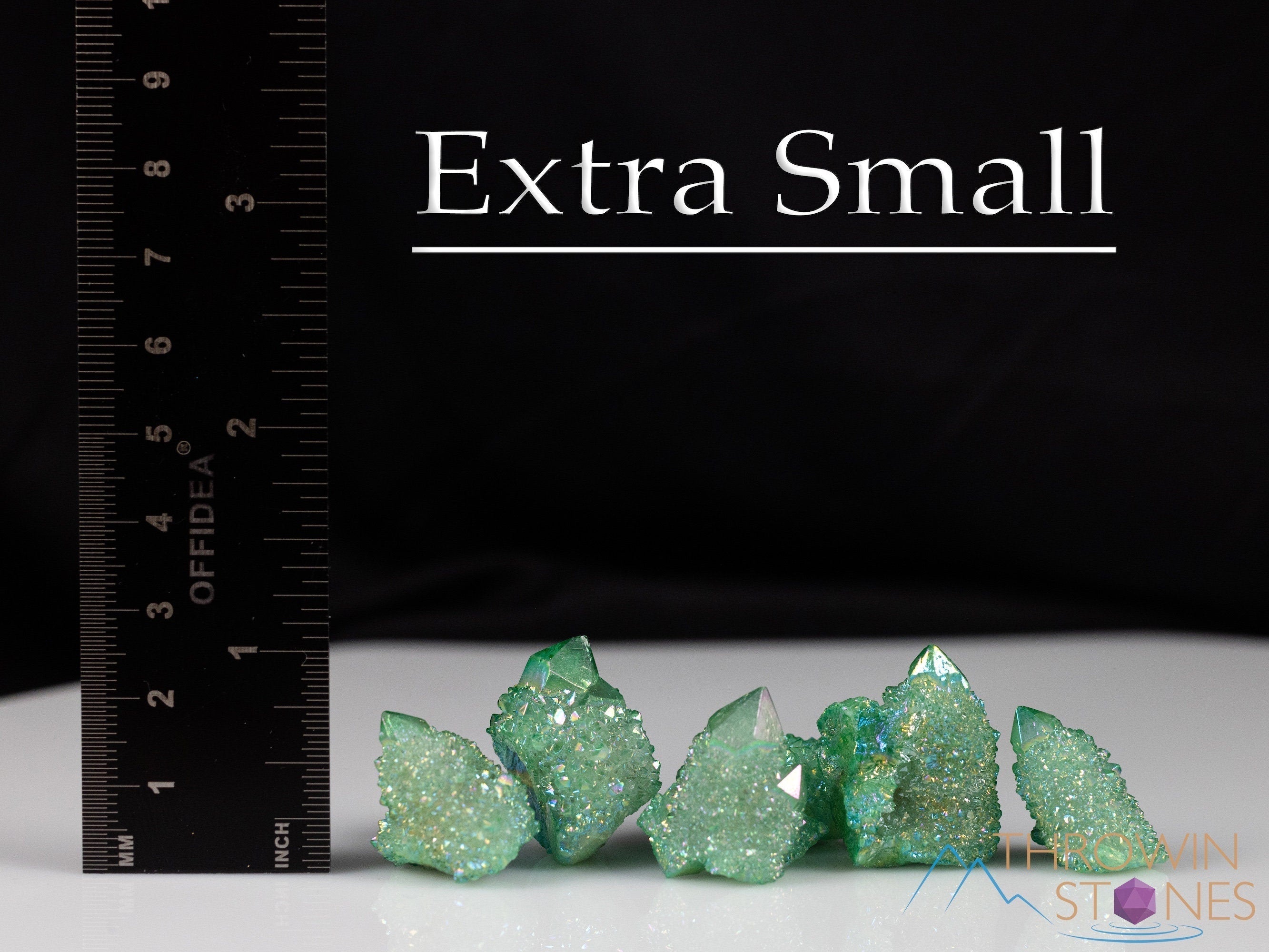 Natural Green Apple Aura Quartz Crystal Point - Rainbow Healing Stone for Meditation, Chakra Balancing & Spiritual Growth - Perfect for Home Decor, Yoga Spaces & Energy Healing