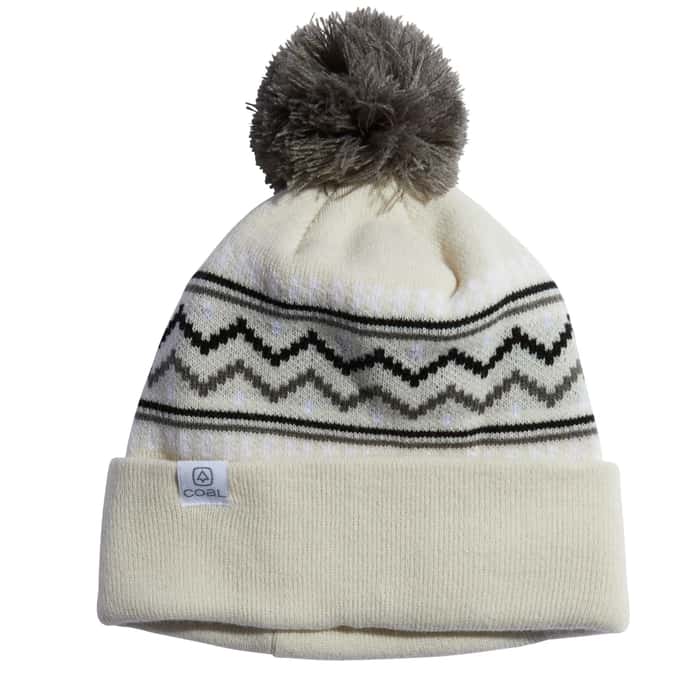 Fjord Nordic Pom Beanie Hat for Women & Men 2024 - Soft Winter Knit Beanie with Faux Fur Pom - Cozy Cold Weather Accessory for Skiing, Snowboarding & Outdoor Activities