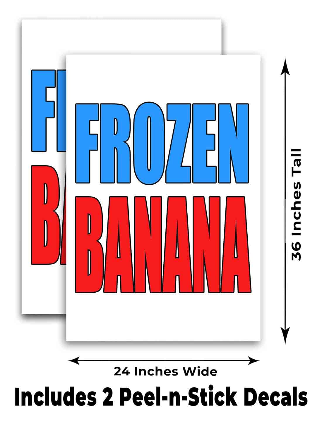 Frozen Banana Vinyl Decal (24
