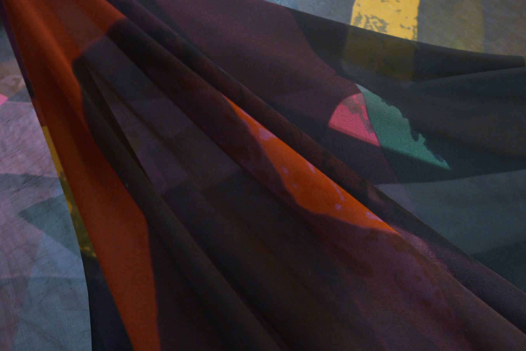 Chagall's Prism Chiffon Scarf - Lightweight Floral Printed Fashion Scarf for Women - Perfect for Spring Outfits, Beach Cover-ups, and Gift Giving