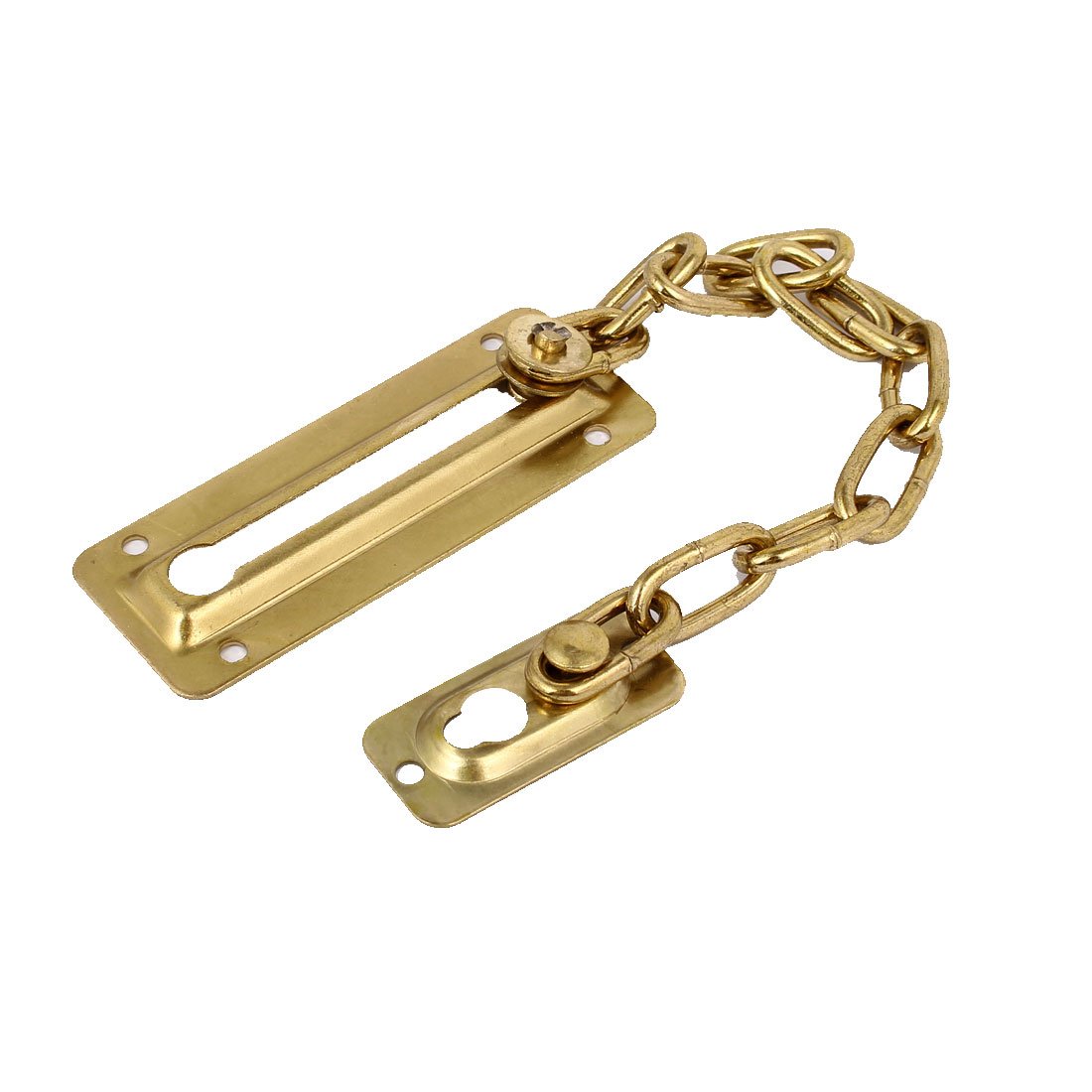 uxcell Brass Tone Metal Security Chain Guard & Safety Bolt Lock for Home Office Door - Secure Entryway & Enhance Privacy for Apartments, Bedrooms, and Rental Properties