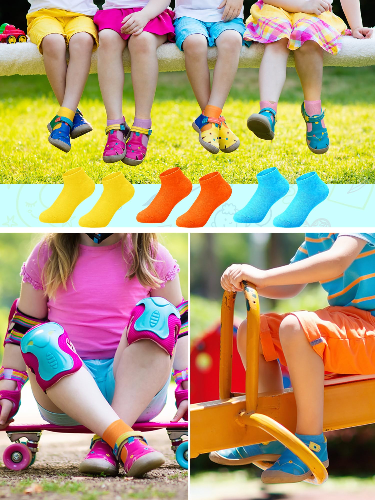 50 Pairs Small Low Cut Ankle Socks Bulk Pack - Soft Cotton Mini Anklet Socks for Women & Kids - Perfect for Daily Wear, Sports, School and Gifts