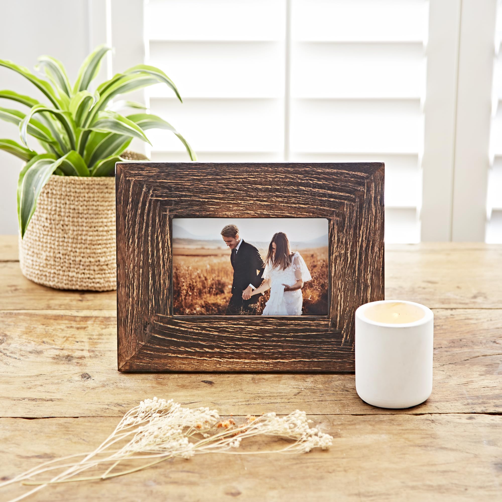 Handcrafted Natural Wood Photo Frame - 6