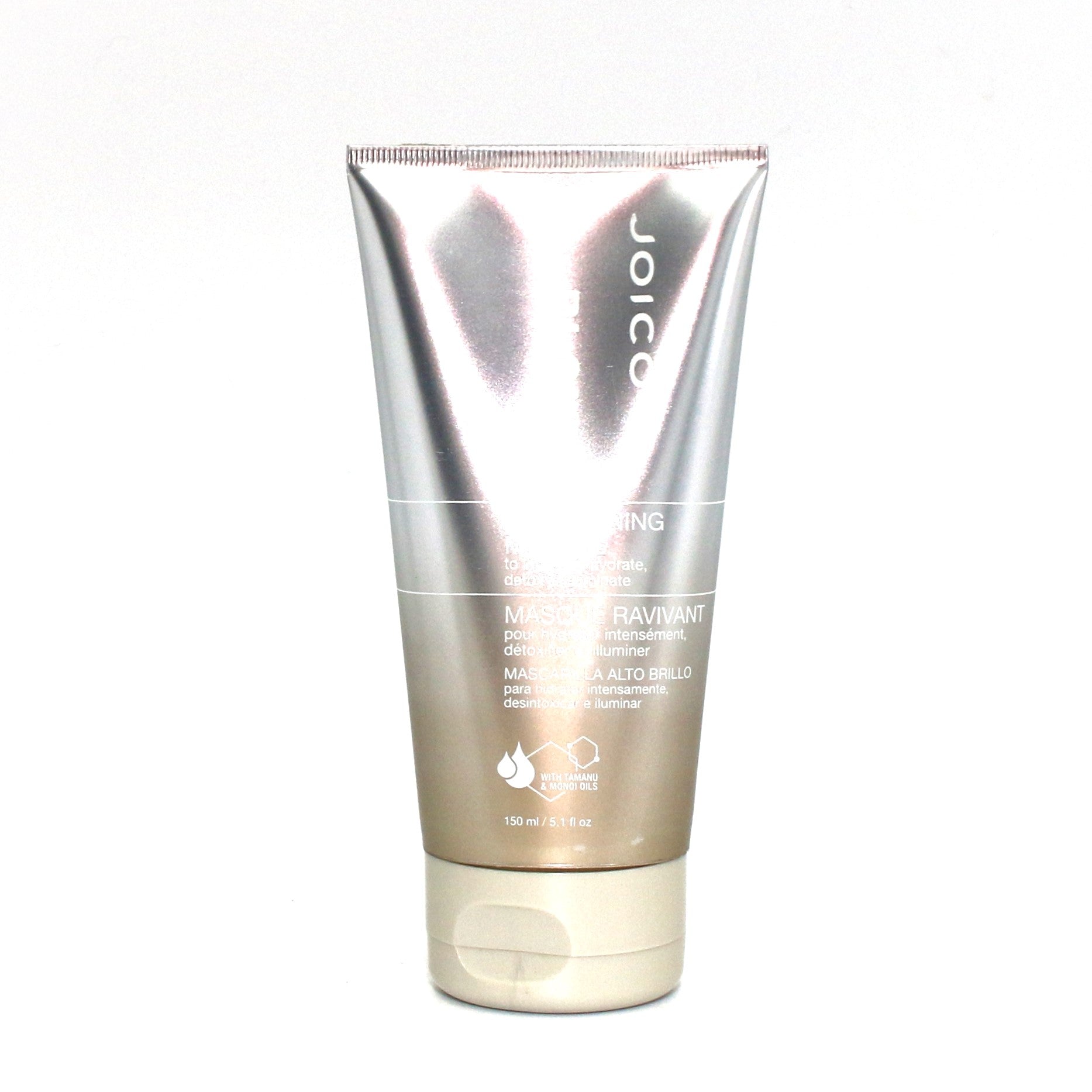 Joico Blonde Life Brightening Masque 5.1 oz - Purple Toning Treatment for Blonde & Gray Hair - Salon Quality Hair Mask to Neutralize Brassiness & Enhance Shine - Perfect for Color-Treated & Bleached Hair at Home or Salon