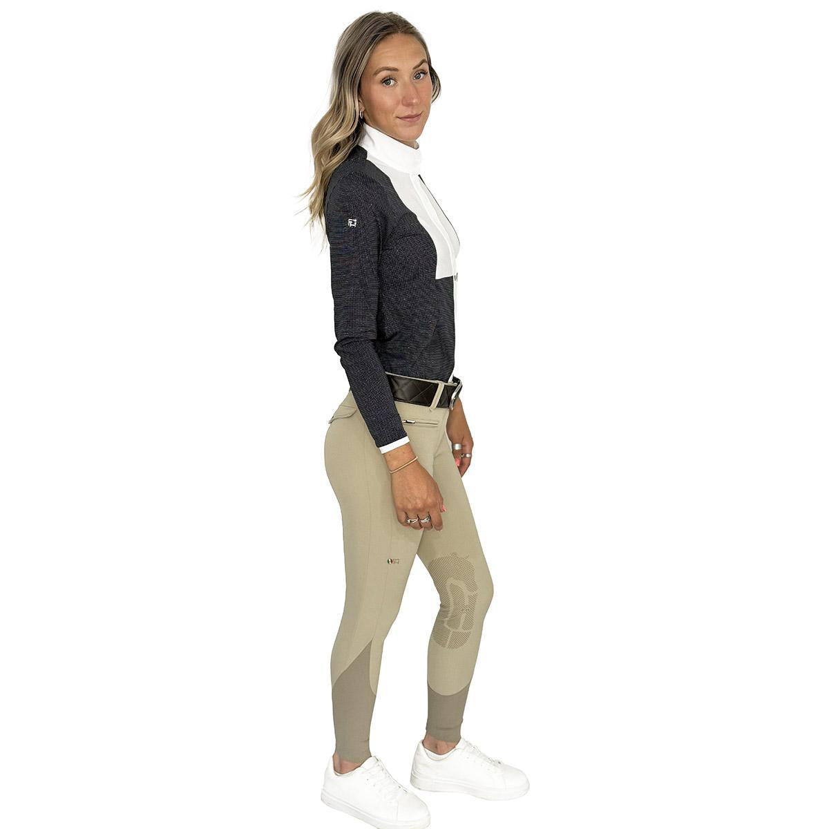 Women's Emma Knee Grip Equestrian Breeches for Horse Riding - Perfect for Dressage, Show Jumping & Stable Work
