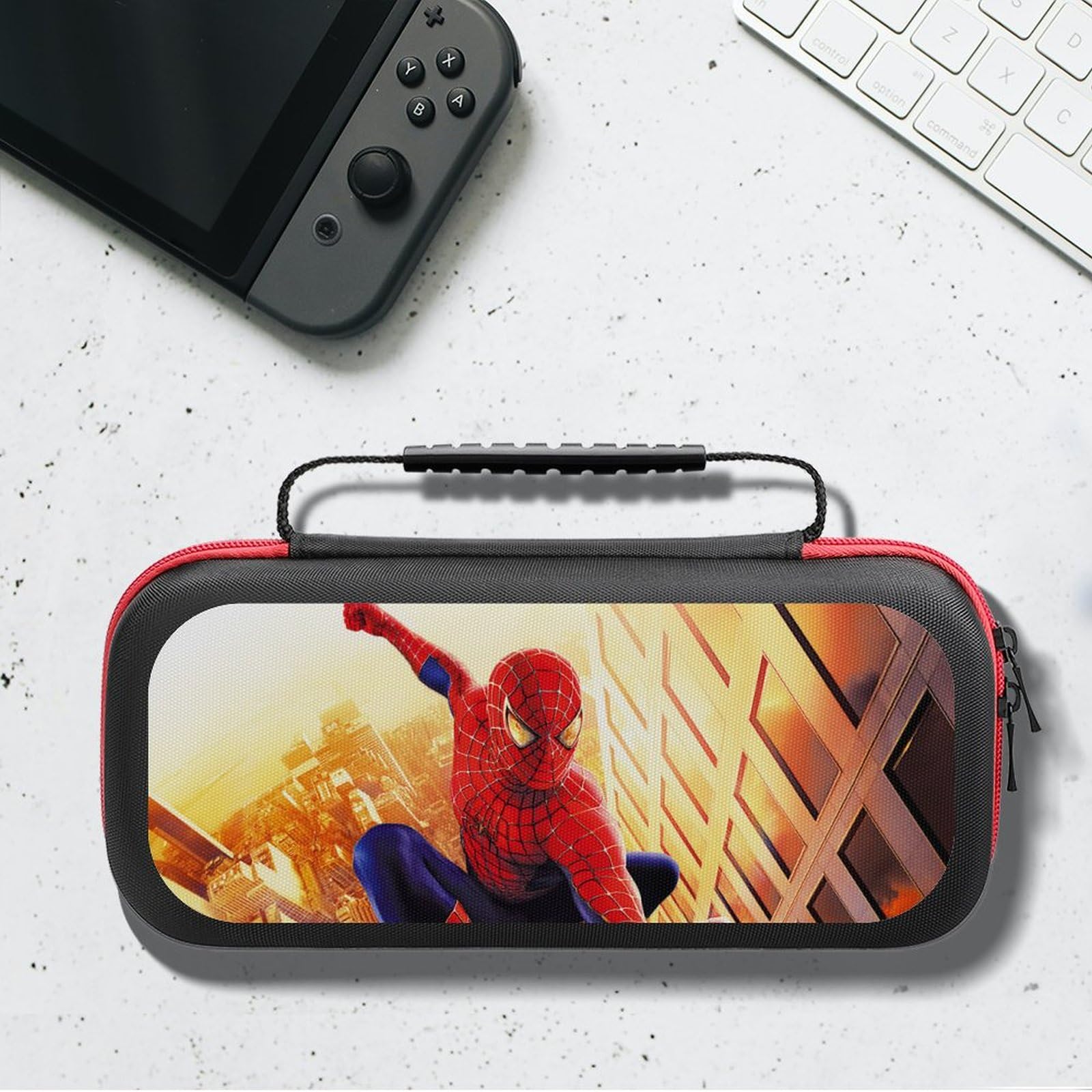 Premium Protective Case for Nintendo Switch & Switch OLED - Durable Travel Carrying Case with Extra Storage Space | Perfect for Gaming On-The-Go, Travel Protection & Accessory Organization (Style 4)