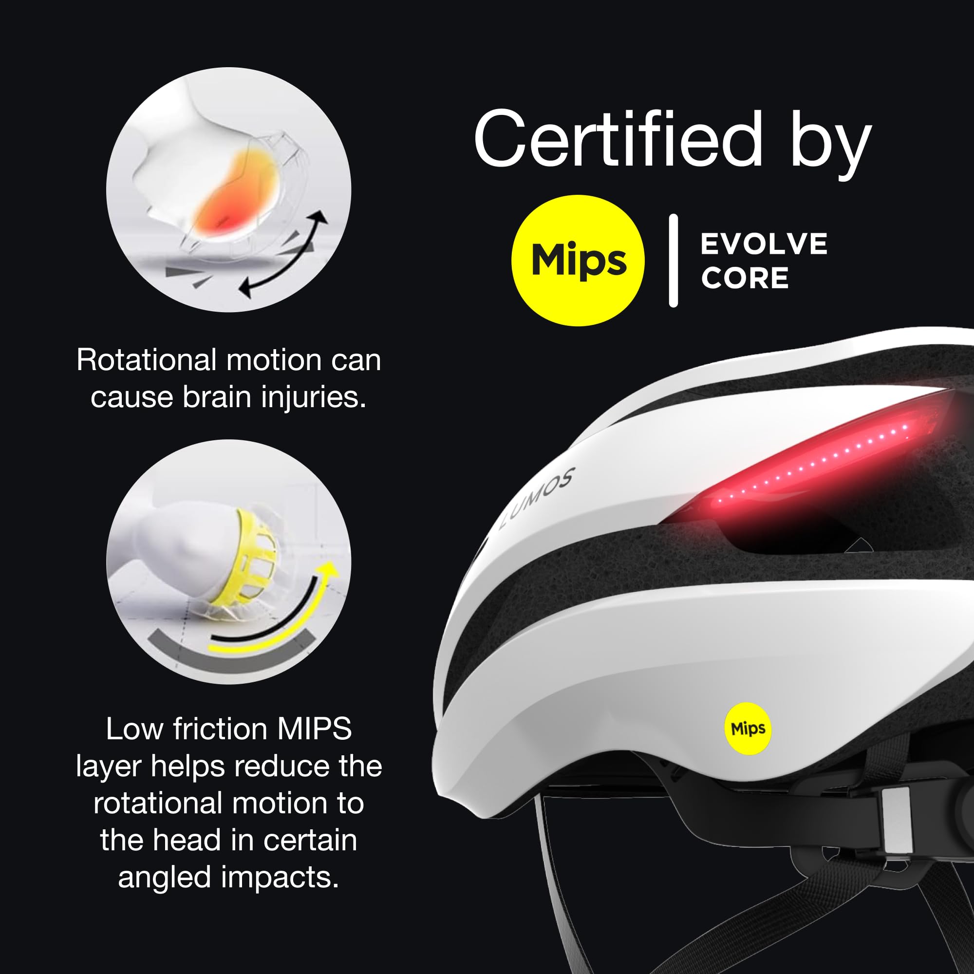 Lumos Ultra Smart Bike Helmet with Customizable LED Front & Rear Lights & Turn Signals - Lightweight Adult Cycling Helmet for Men & Women - Perfect for Night Riding & Urban Commuting
