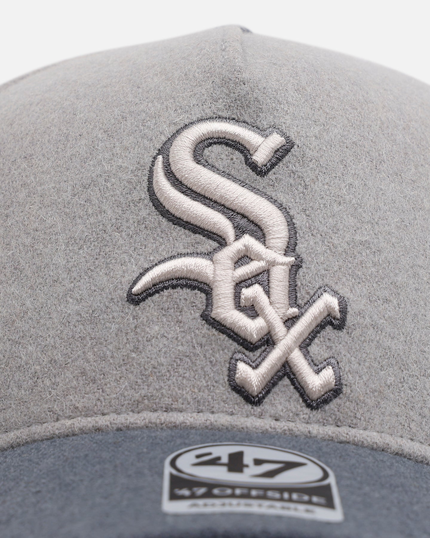 47 Brand Chicago White Sox 'Shades Of Gray' Snapback Hat - Adjustable 47 Offside Baseball Cap for Men & Women - Perfect for Sports Games, Casual Wear & Fan Collections