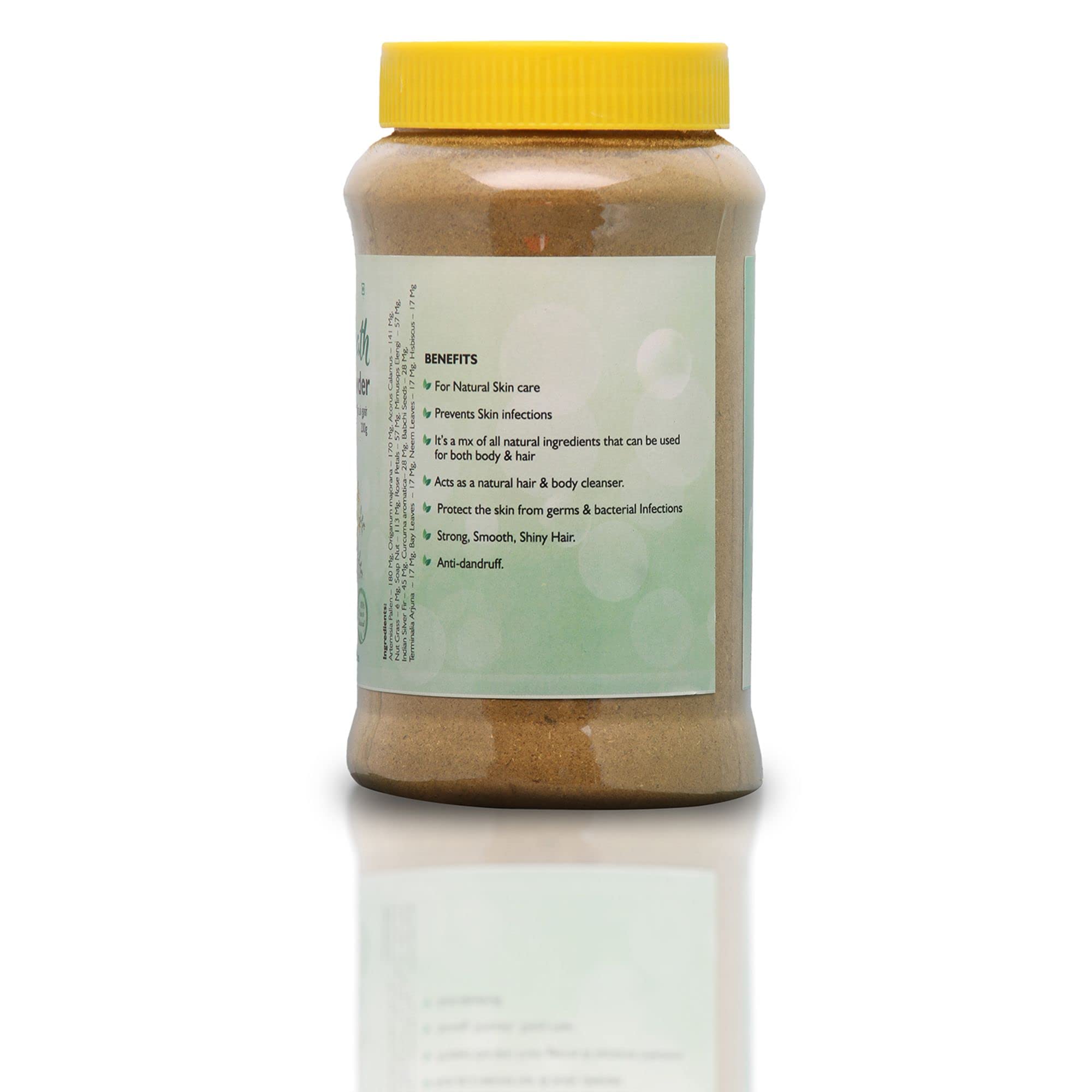 Jagam Naturals 100% Pure Herbal Bath Powder for Men, Women & Baby - 200g | Ubtan Powder | Natural Skin Lightening & Exfoliating Body Scrub | Perfect for Daily Skincare, Spa Day & Ayurvedic Beauty Rituals