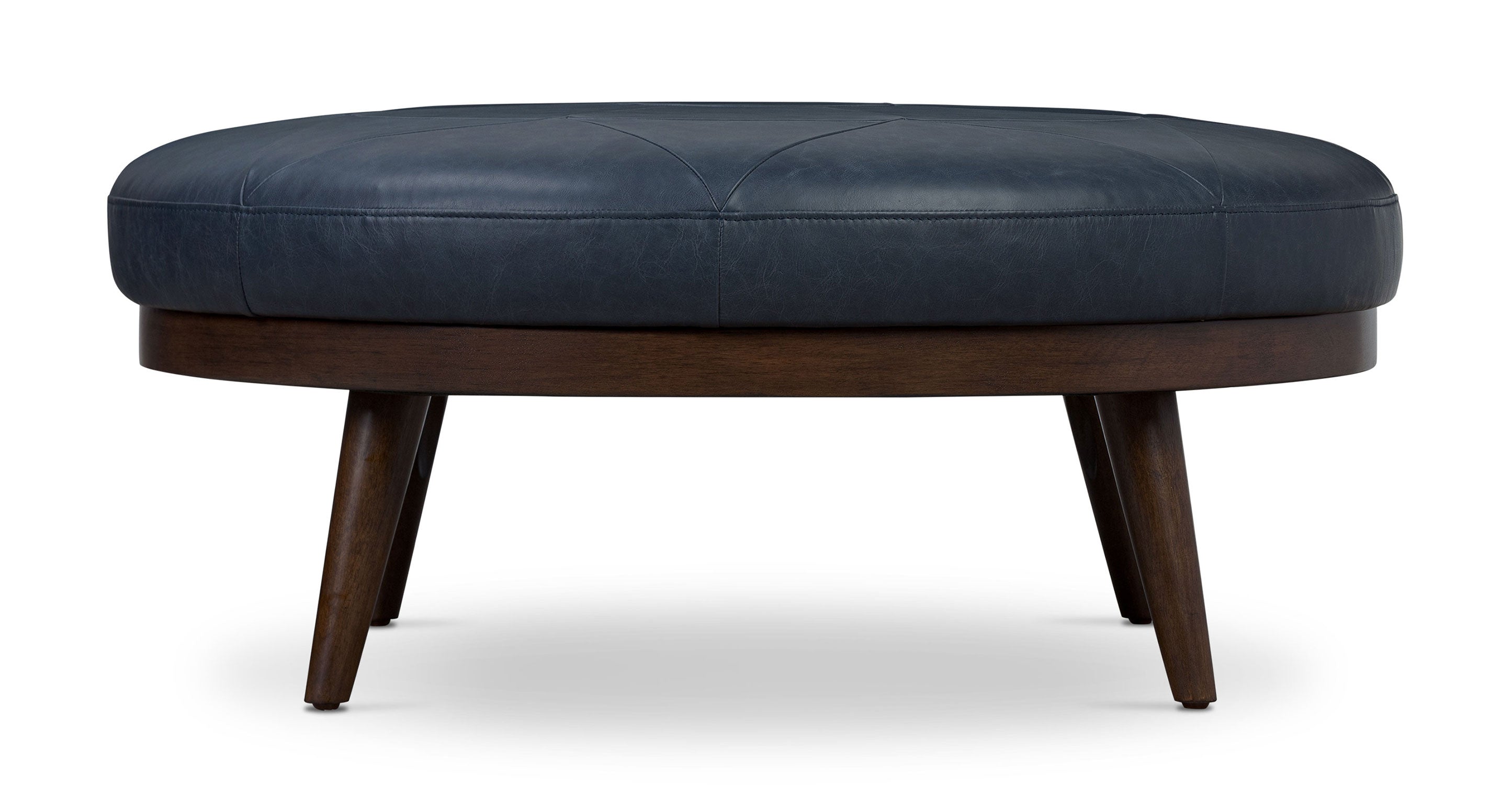 Premium Gio Leather Ottoman - Soft & Durable Footrest, Storage Bench, Living Room Decor - Perfect for Home, Office & Lounge Relaxation