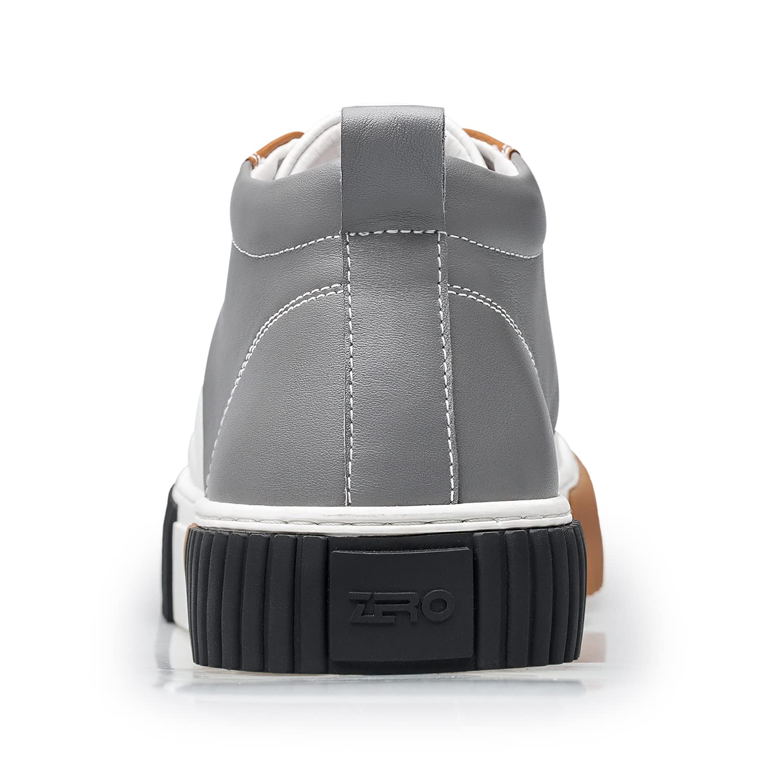 ZRO Men's High Top Sneakers - Genuine Leather Breathable Casual Shoes for Men (Style S05806) | Comfortable Walking & Streetwear Fashion Sneakers for Daily Wear