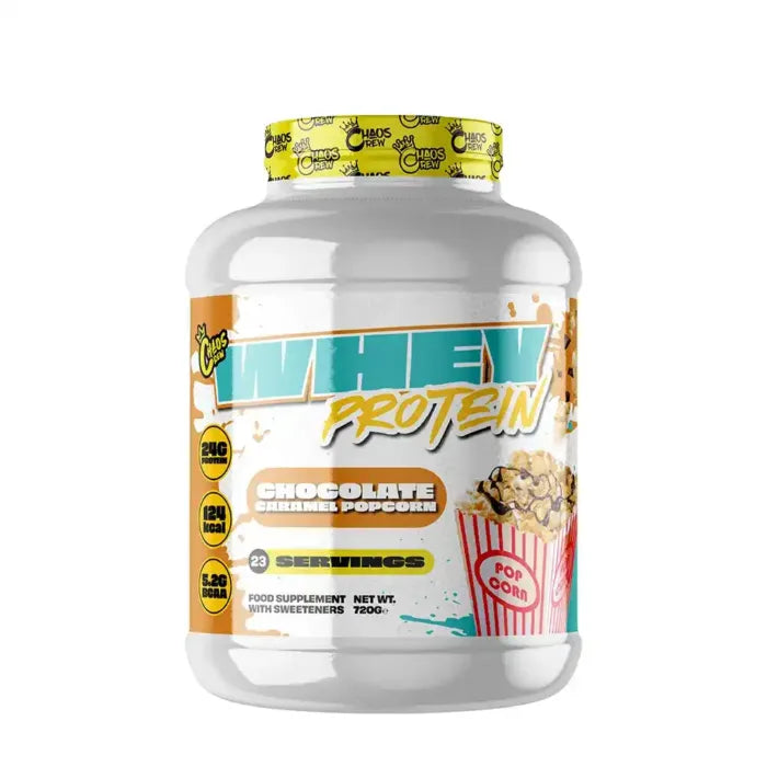Chaos Crew Whey Protein Powder - 720g (23 Servings) for Muscle Growth & Recovery | Post-Workout & Fitness Supplement