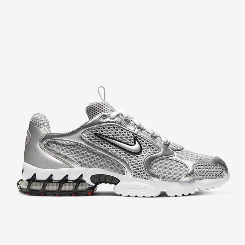 Nike Air Zoom Spiridon Cage 2 Running Shoes - Metallic Silver for Men | Lightweight & Cushioned for Training, Gym & Everyday Wear