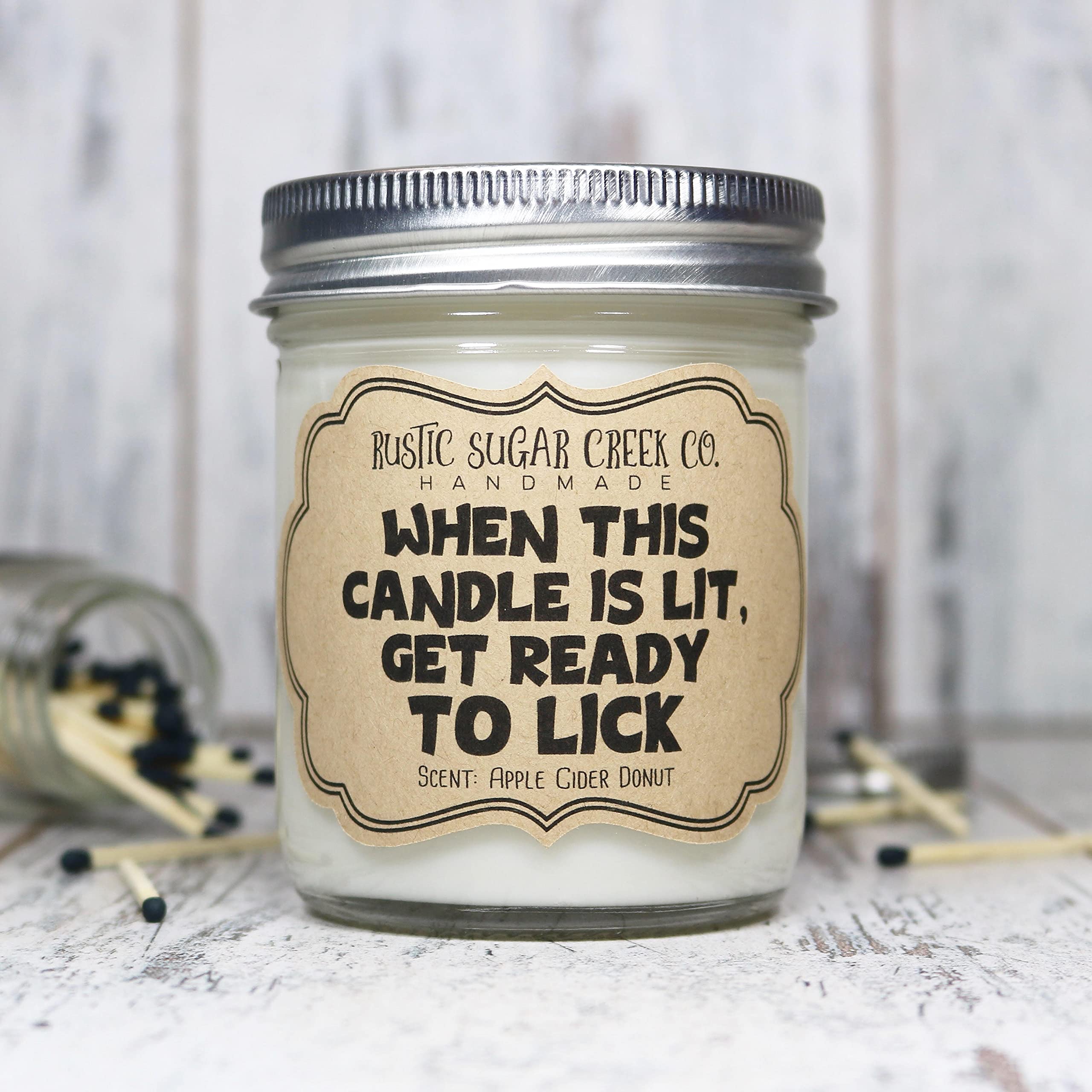 Funny Naughty Candle Gift for Women & Men - Romantic Couples Gift for Anniversary, Husband, Boyfriend - Perfect for Flirty Date Nights & Playful Surprises