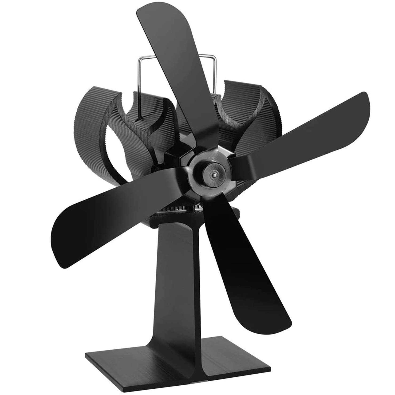 XXJF 4-Blade Heat Powered Stove Fan - Ultra Quiet Eco-Friendly Fireplace Fan for Wood Stoves & Log Burners - Energy Efficient & Fuel Saving - Perfect for Heating Homes, Cabins & Outdoor Spaces