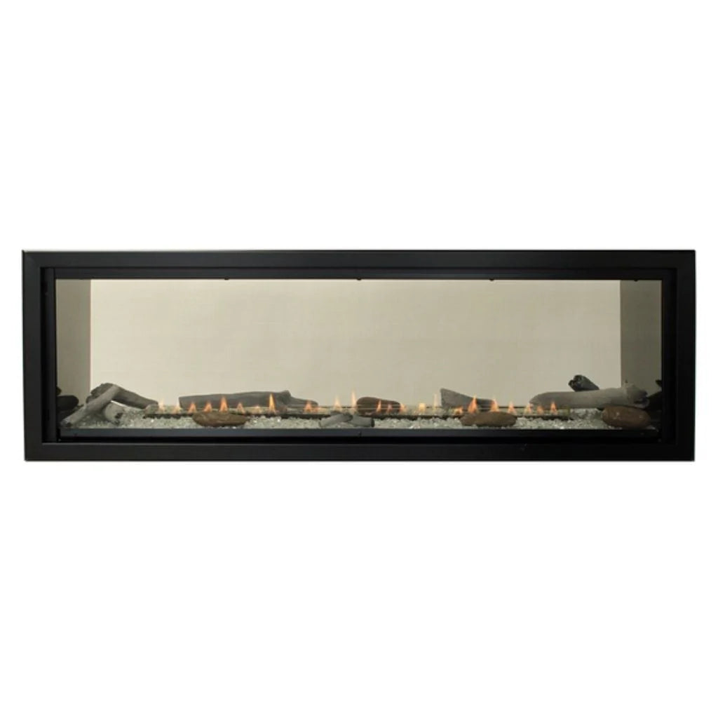 Empire Comfort Systems VFLB48SP90N 48-Inch See-Through Vent-Free Linear Fireplace - Modern Indoor Heating Solution for Living Rooms, Bedrooms & Patios