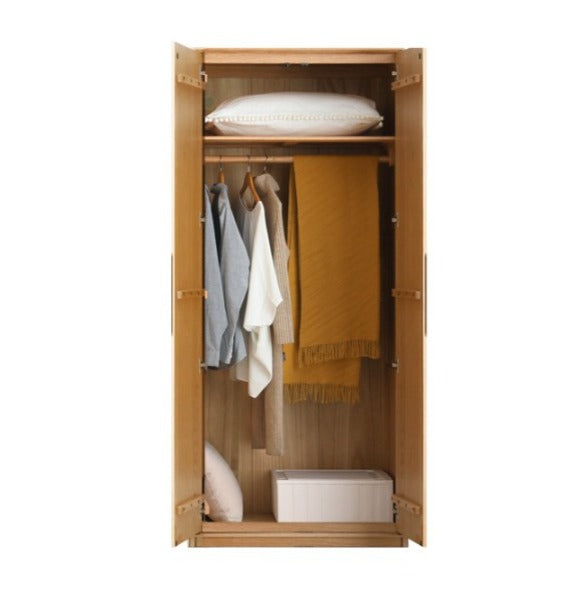 Solid Oak Wood Wardrobe - Spacious Storage for Bedroom, Closet & Home Organization | Durable & Stylish Furniture for Modern Living Spaces