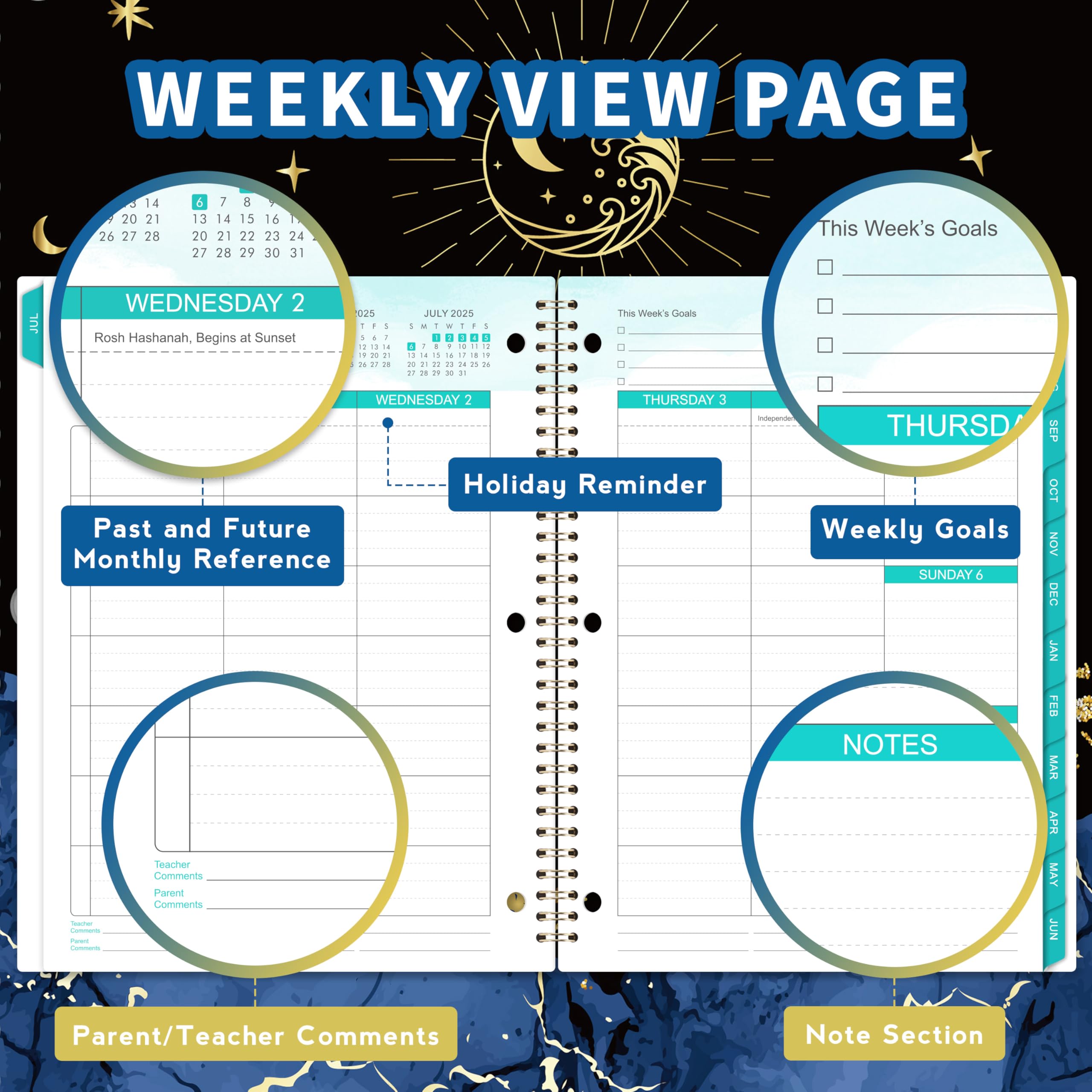 2025-2026 Student Planner - Academic Weekly & Monthly School Planner (July 2025 to June 2026) | 9