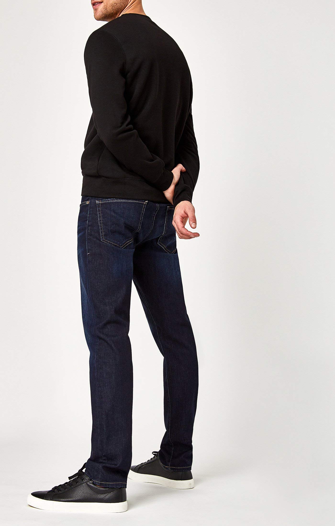 Mavi Jake Men's Slim Fit Jeans - Regular Rise, Slim Leg, Dark Blue Rinse Brushed Williamsburg (29x30) | Comfortable & Stylish for Casual Wear, Office & Night Out