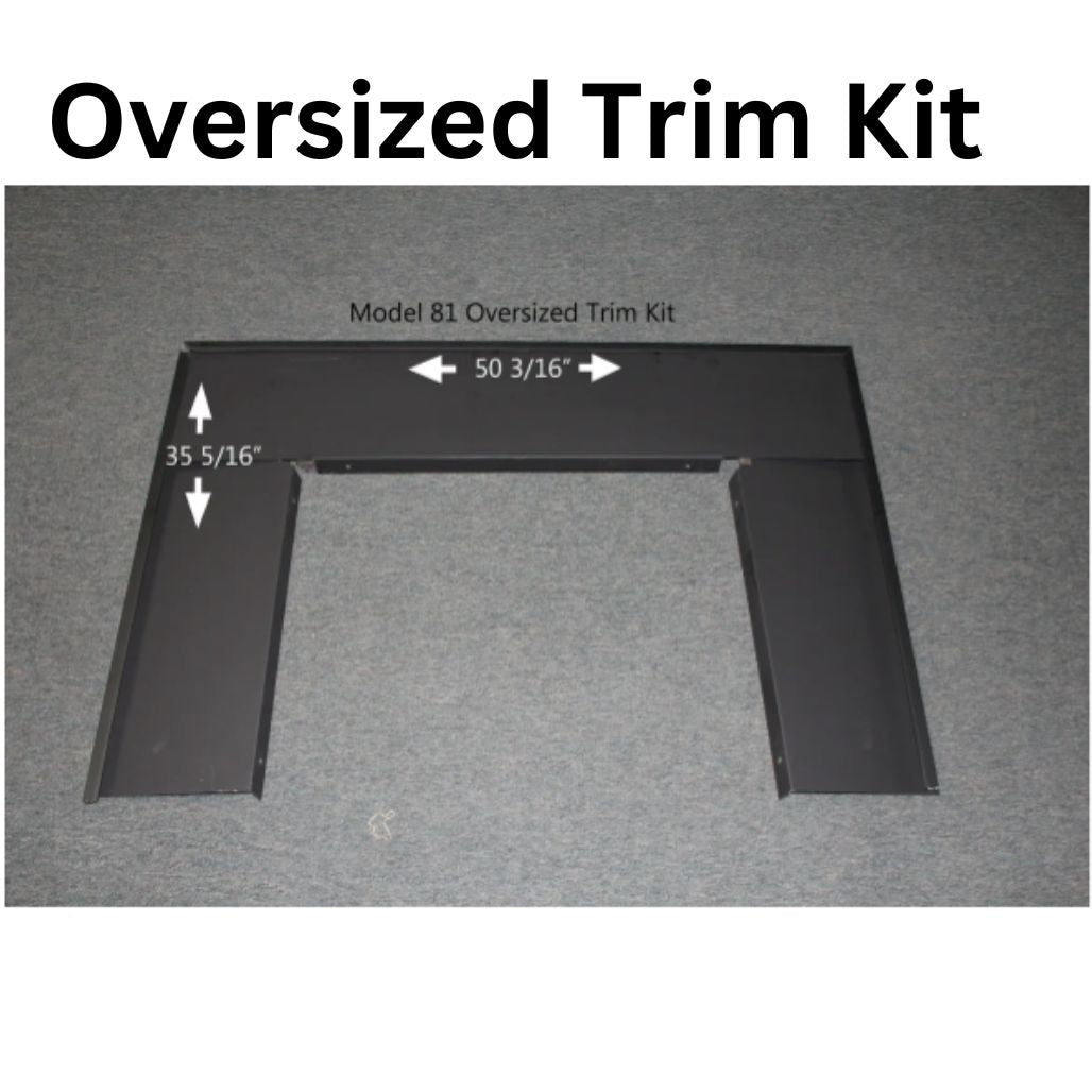 Model 81 Fireplace Insert Trim Kit - 2 Size Options for Perfect Fit | Enhance Your Home Heating & Decor