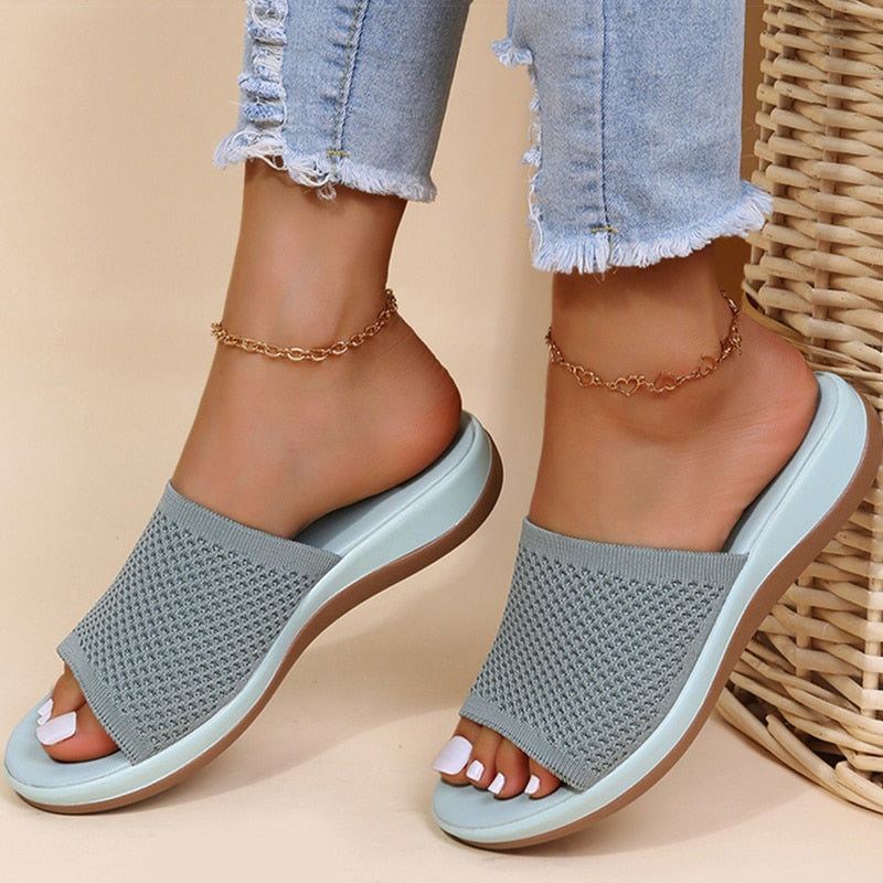 Women's Stretchable Summer Shoes - Comfortable & Breathable for Walking, Travel & Casual Wear
