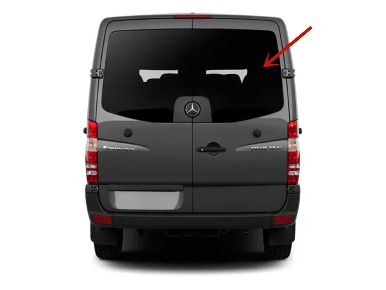 Privacy Tinted Heated Back Window Glass - Right Passenger Side Replacement for Mercedes Benz Sprinter 2010-2018 Models | Perfect for Enhanced Privacy & Winter Driving Comfort