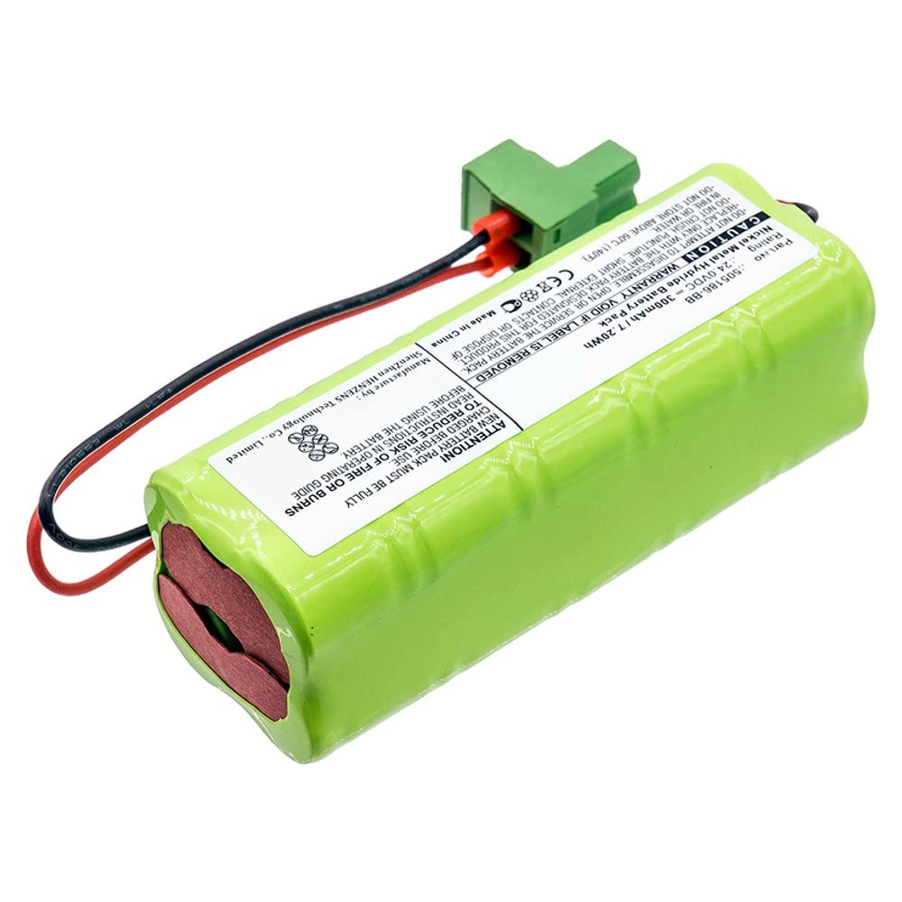 Synergy Digital Door Lock Battery - 24V 300mAh Ni-MH Ultra High Capacity Replacement for Besam 505186-BB - Compatible with Besam Automatic Door Opening EMC Locks - Perfect for Commercial Buildings, Offices, and Smart Home Security Systems