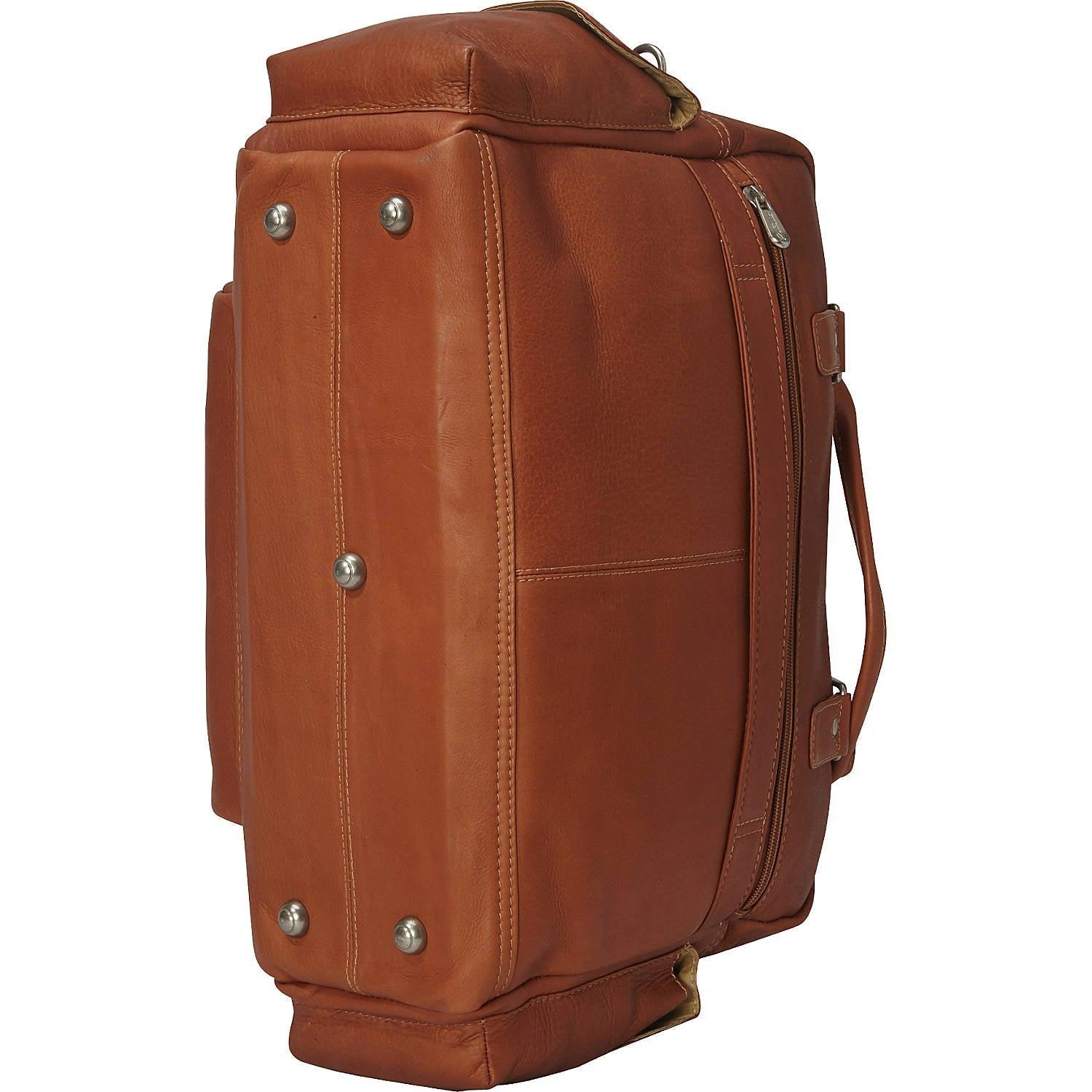Premium Genuine Leather Carry-On Luggage for Travelers - Durable & Stylish Suitcase for Business Trips & Vacations