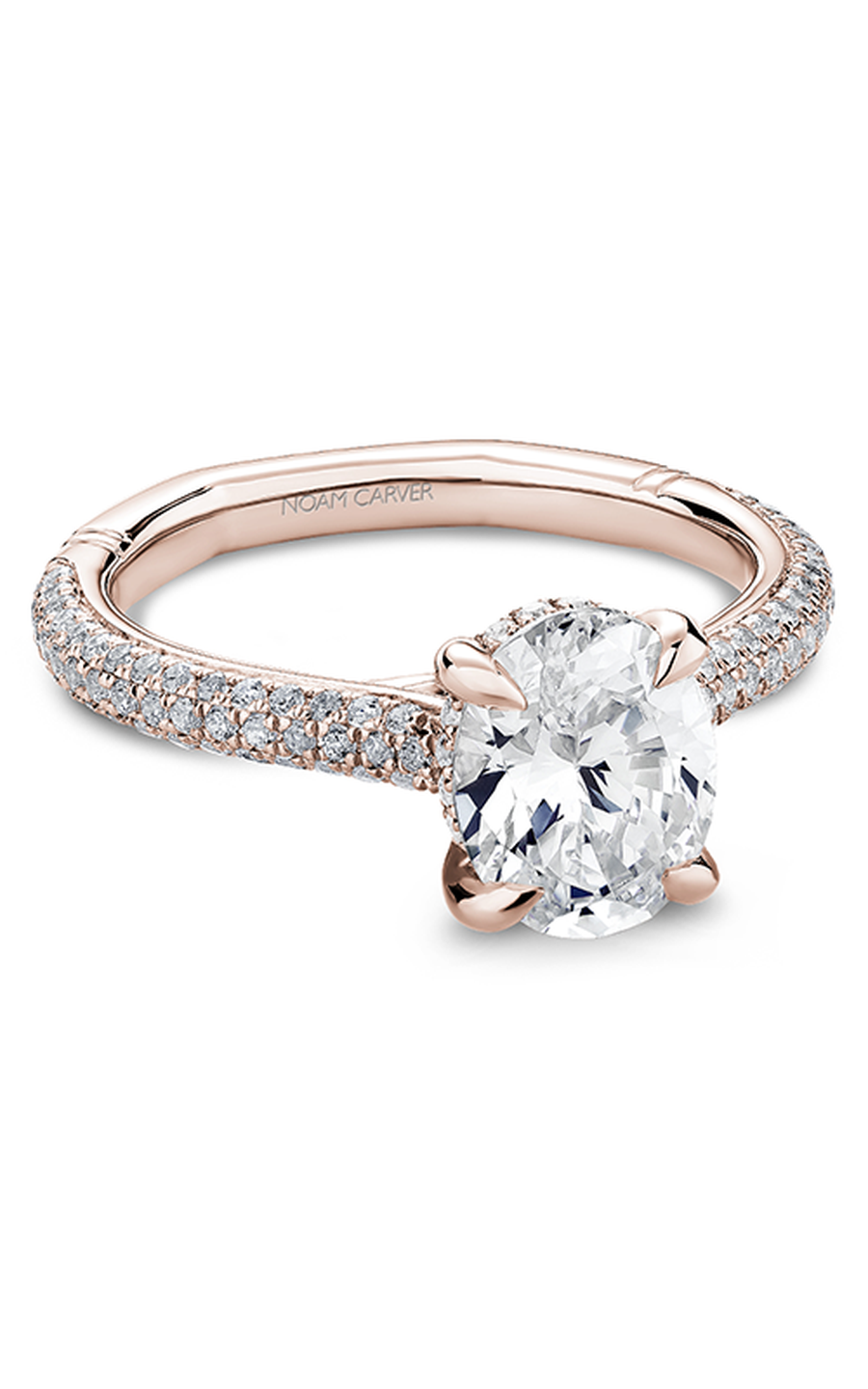 Noam Carver Atelier A034 02RA Diamond Engagement Ring - Elegant Solitaire Ring for Women, Perfect Proposal Gift & Wedding Jewelry (Ideal for Anniversaries, Valentine's Day & Special Occasions)
