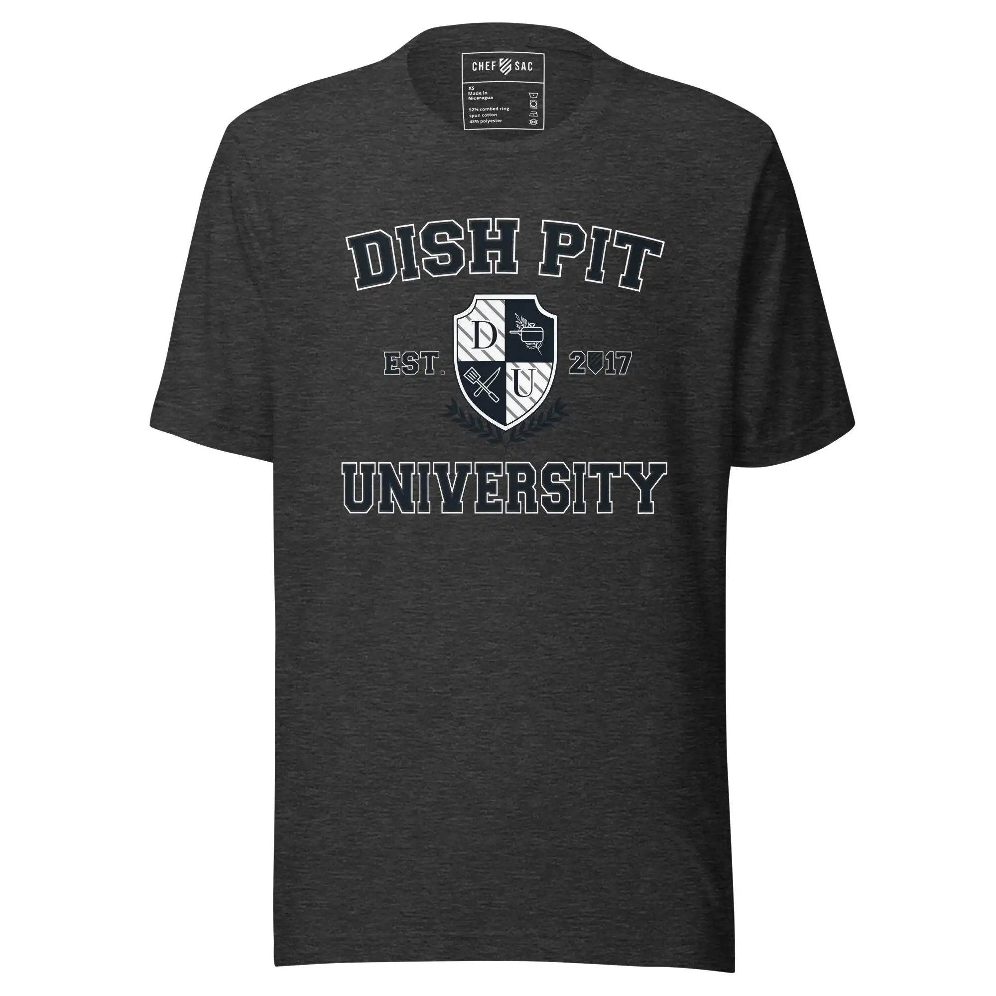 Dish Pit University T-Shirt - Comfortable Cotton Crewneck Tee for College Students & Kitchen Staff | Perfect for Work, School & Casual Wear