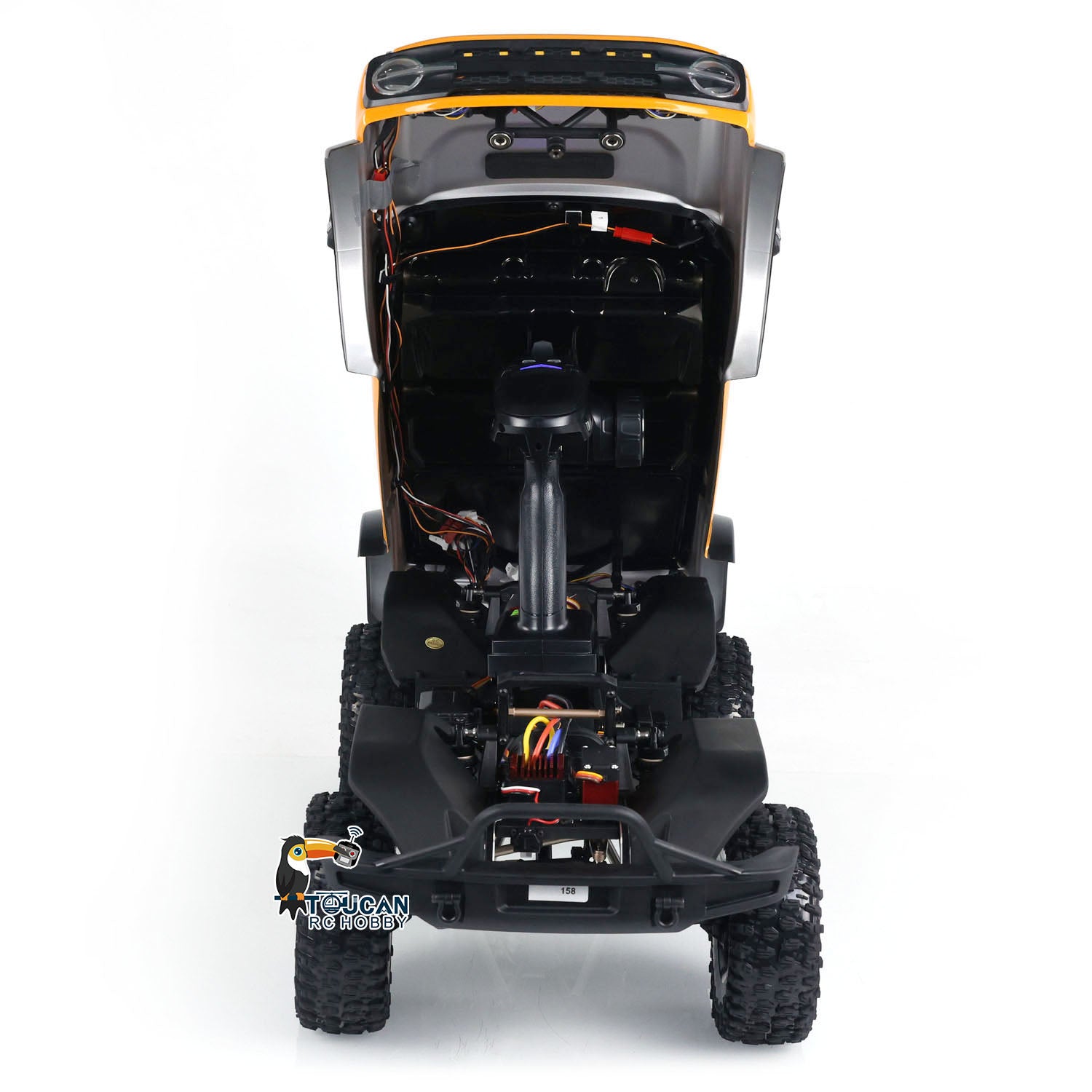 YK4083 V3 1/8 Scale 4WD RC Rock Crawler Off-Road Truck with Servo Motor & ESC - Remote Control Hobby Car for Trail Climbing and Outdoor Adventure