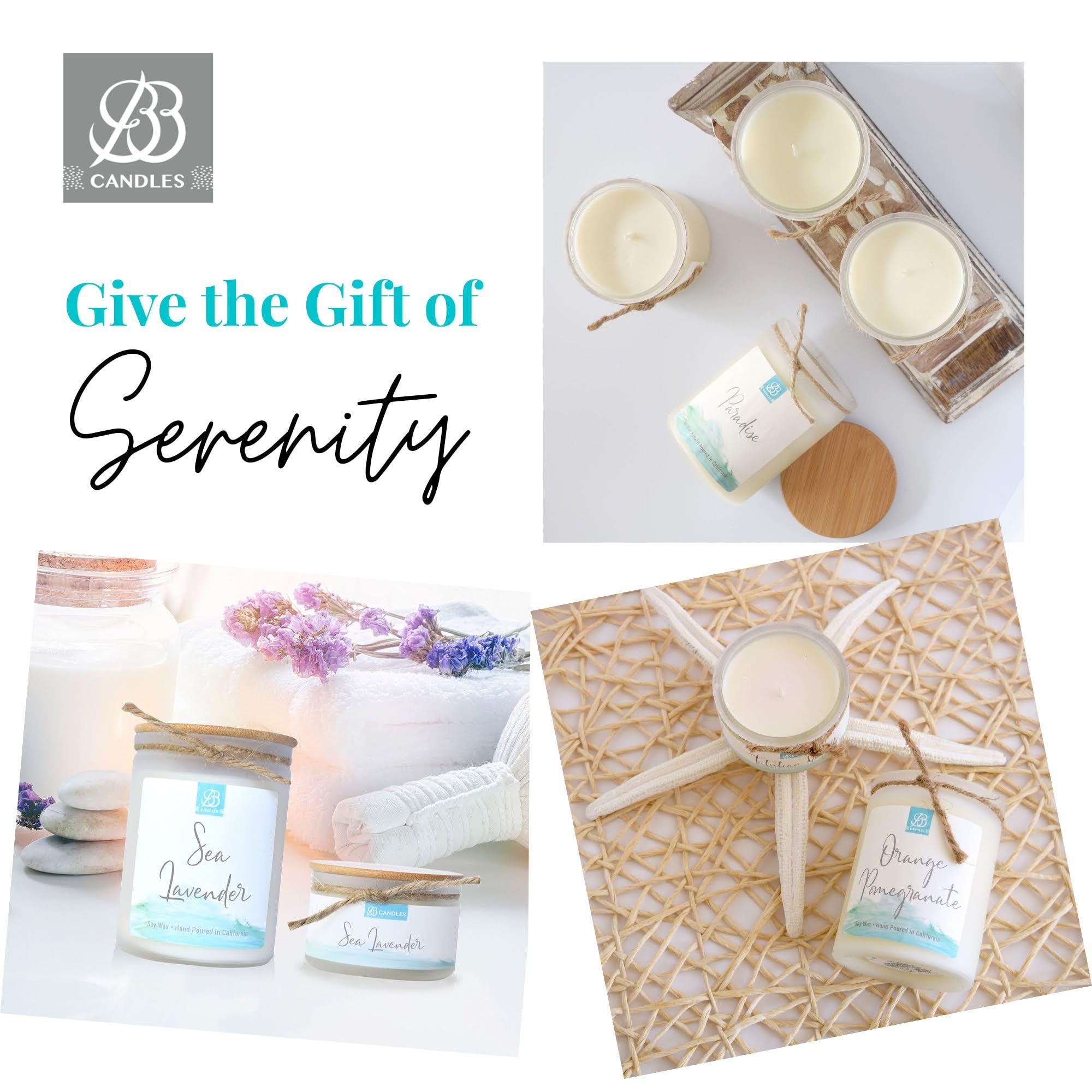 Coastal Essentials Natural Soy Hand-Poured Candle - Tahitian Vanilla Scent, 12oz Long-Lasting Artisan Candle (90+ Hours Burn Time) | Strong Fragrance for Home, Office, Spa & Relaxation