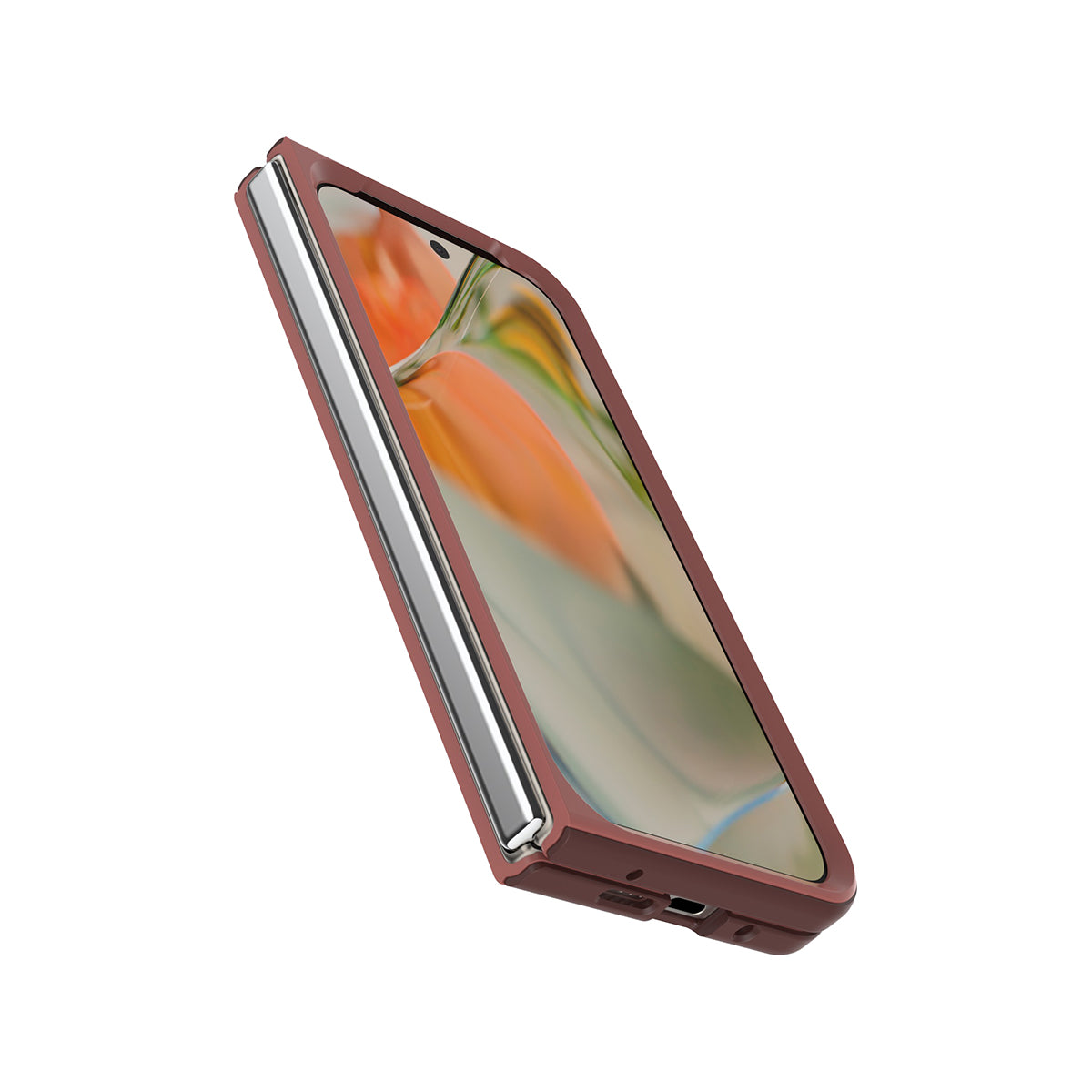 OtterBox Fold Case Thin Flex Series for Google Pixel 9 Pro - Slim Protective Phone Cover with Drop Protection | Red Clay Color | Perfect for Work, Travel & Everyday Use