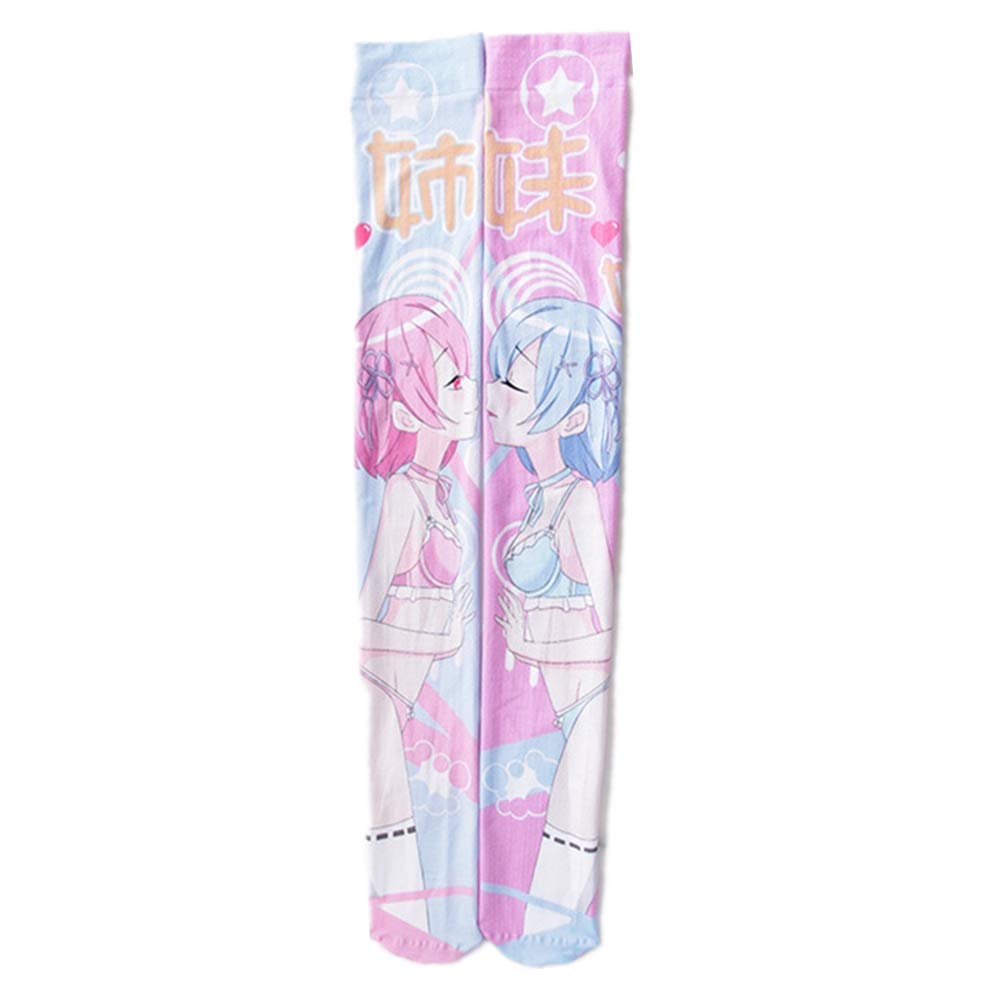 My Sky Knee High Socks - 3D Printed Long Stockings for Cosplay, Anime, Fashion & Daily Wear - Comfortable Tight High Socks for Women & Girls - Perfect for Costumes, School Uniforms & Winter Outfits