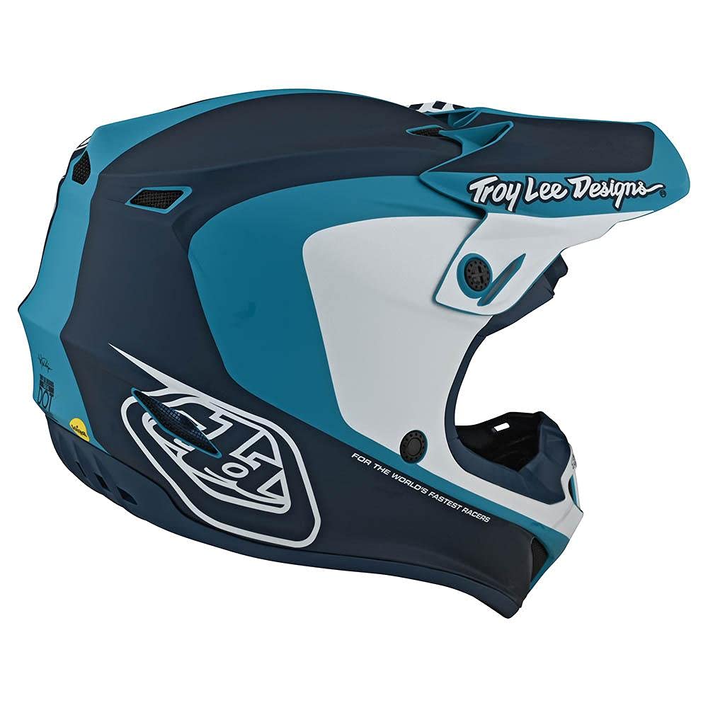 Troy Lee Designs SE4 Corsa POLYACRYLITE Full Face Helmet - Lightweight MIPS Offroad Motocross Dirt Bike ATV Racing Helmet for Men & Women - Ventilated Powersports Safety Gear (MD, Marine) - Perfect for Trail Riding, MX Tracks & Adventure Motorcycling