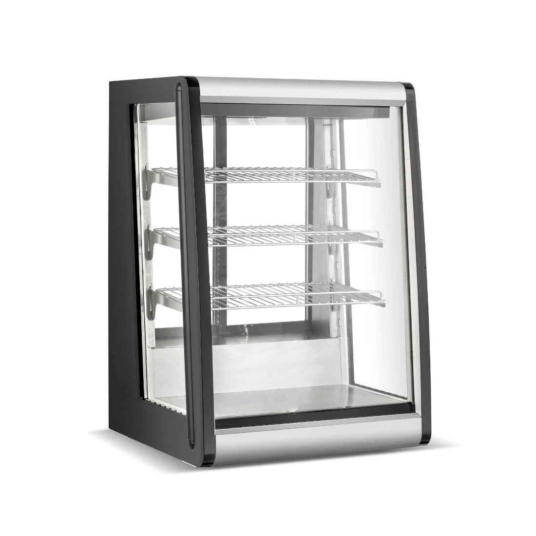 Bonvue Chilled Angled Counter Top Food Display Case - 146 Model | Perfect for Delis, Bakeries & Cafes to Showcase Fresh Food