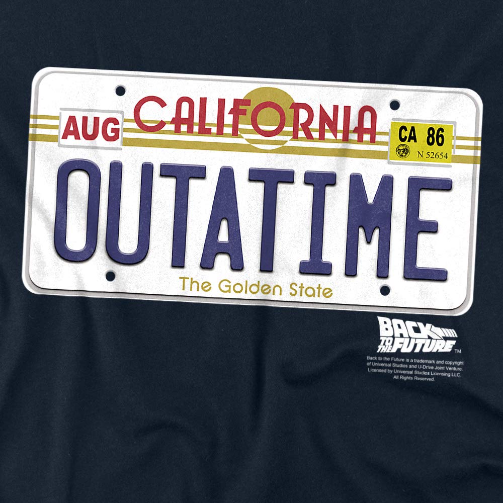 Back to The Future Outatime License Plate Women's T-Shirt - Vintage Movie Fan Gift & Casual Wear for Everyday Style